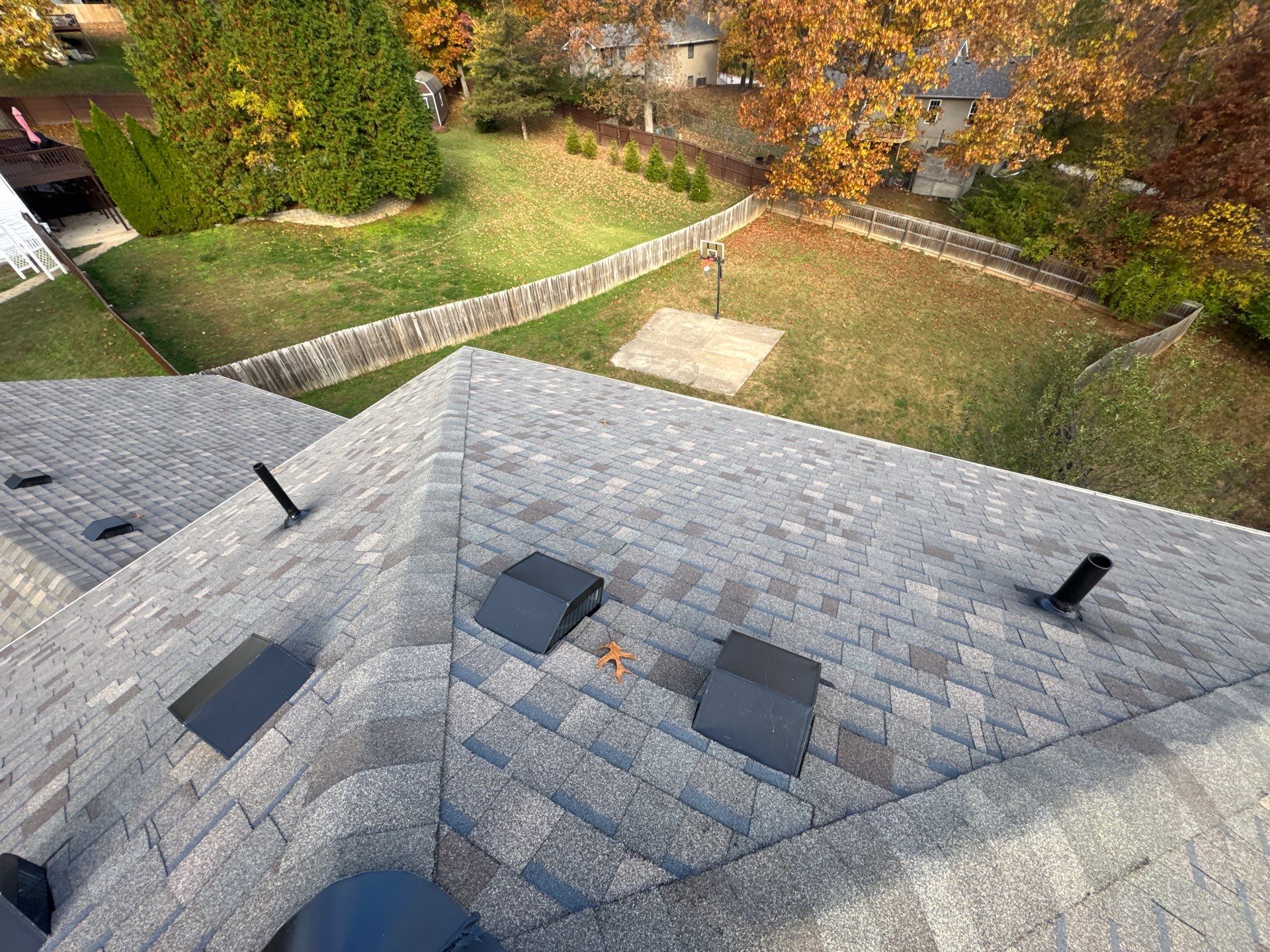 Residential Roofing & Gutter Install - Atlas Pinnacle Pristine Color Weathered Wood - Gutter Color White  by Titan Commercial & Residential Roofing 