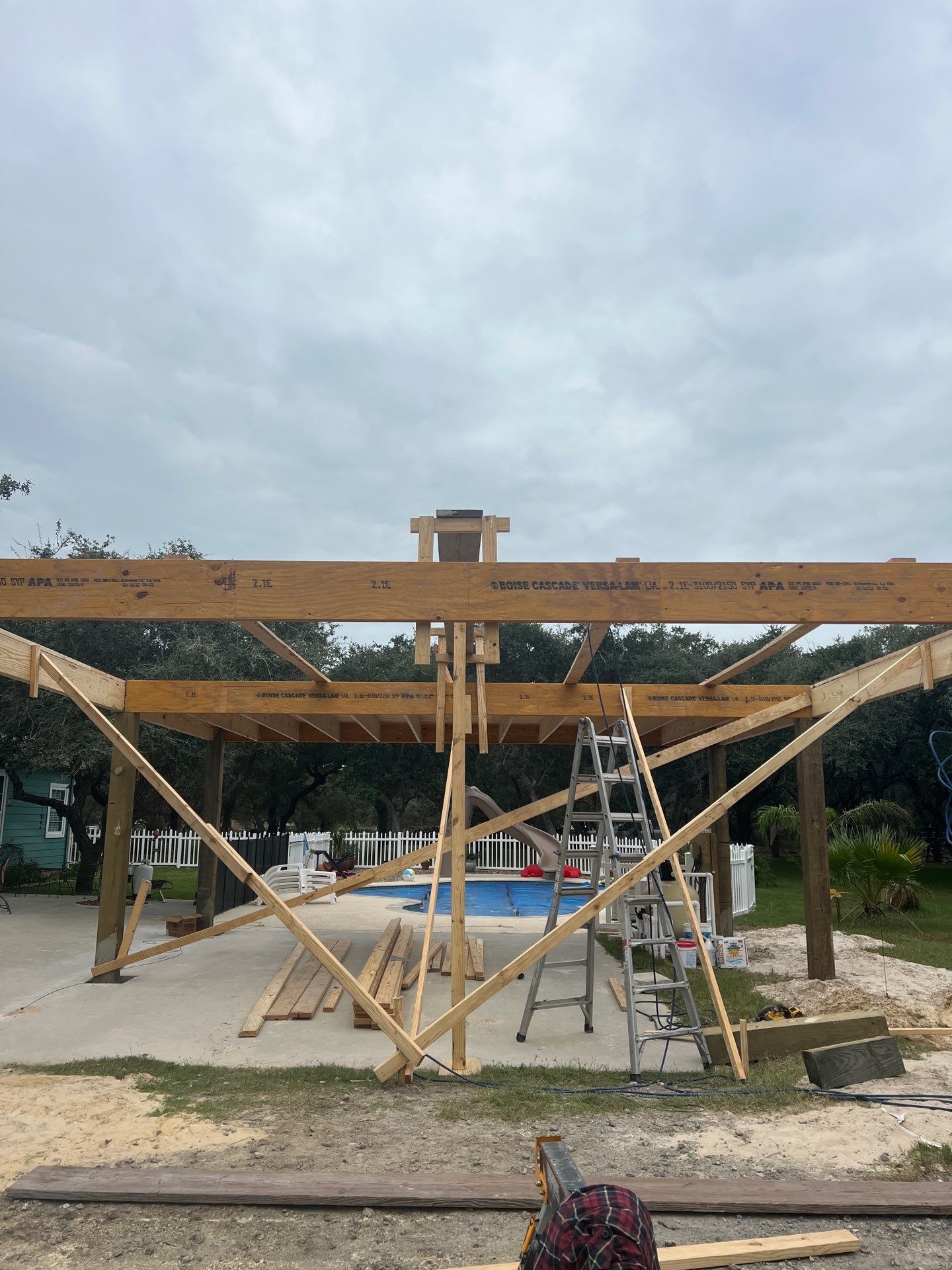 Poolside Pink Top by Bayfront Roofing and Construction