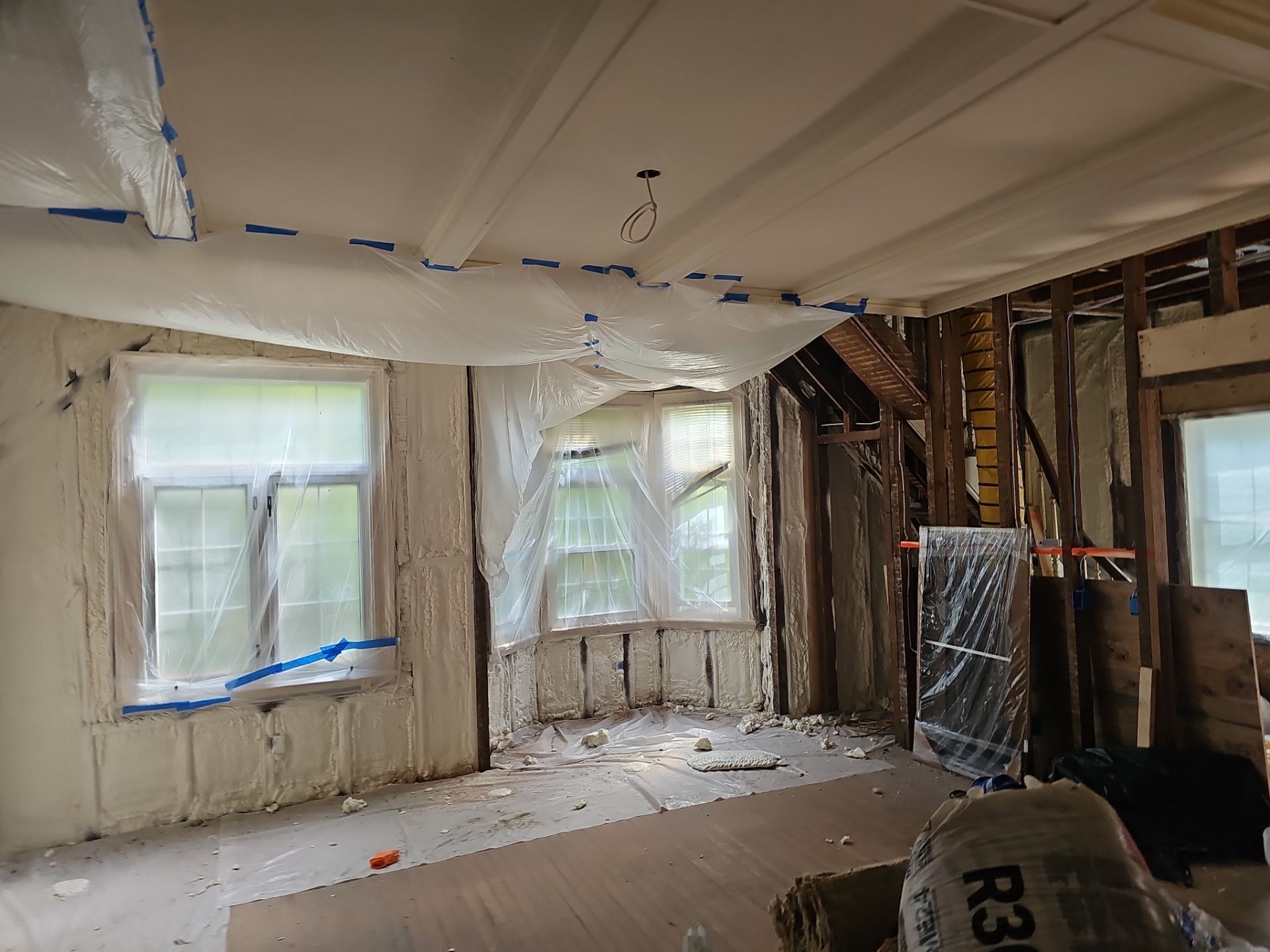 Home Remodel using Closed Cell Spray Foam by NYS Foam & Energy