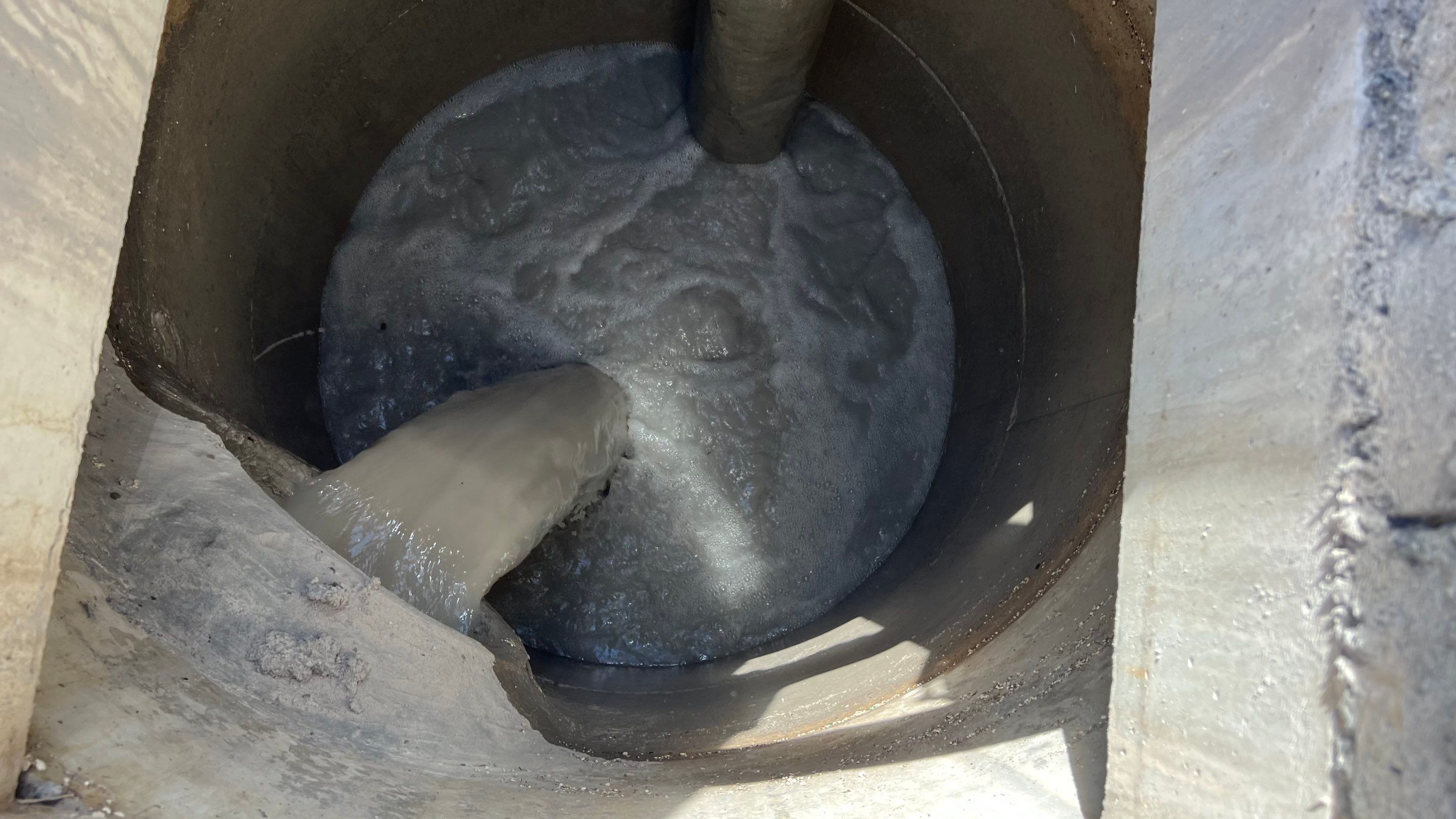 New Construction Storm Drain System Cleaning by APS Power & Water
