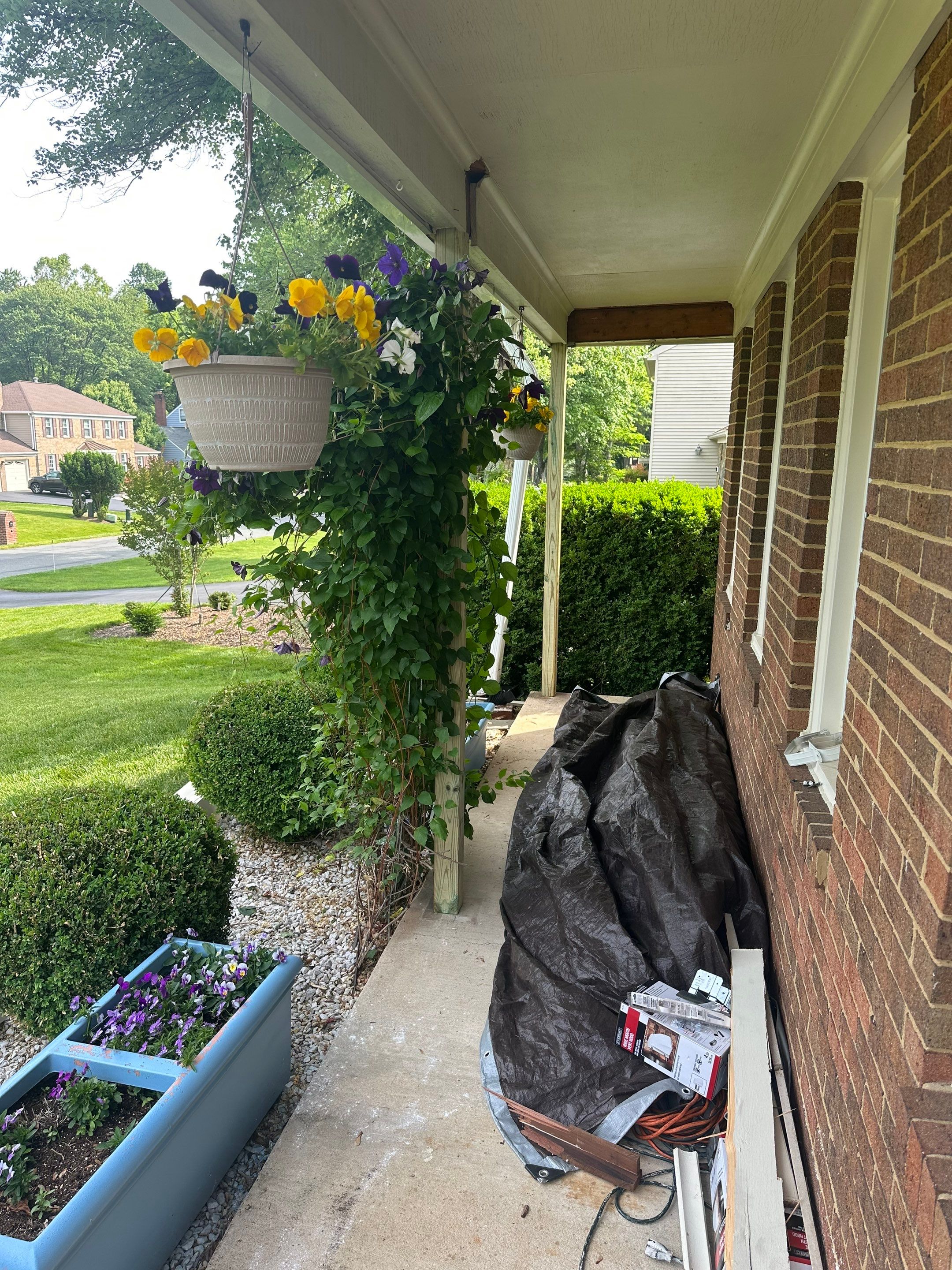 New Bilco doors to basement & new front porch posts by The Smet Companies, LLC