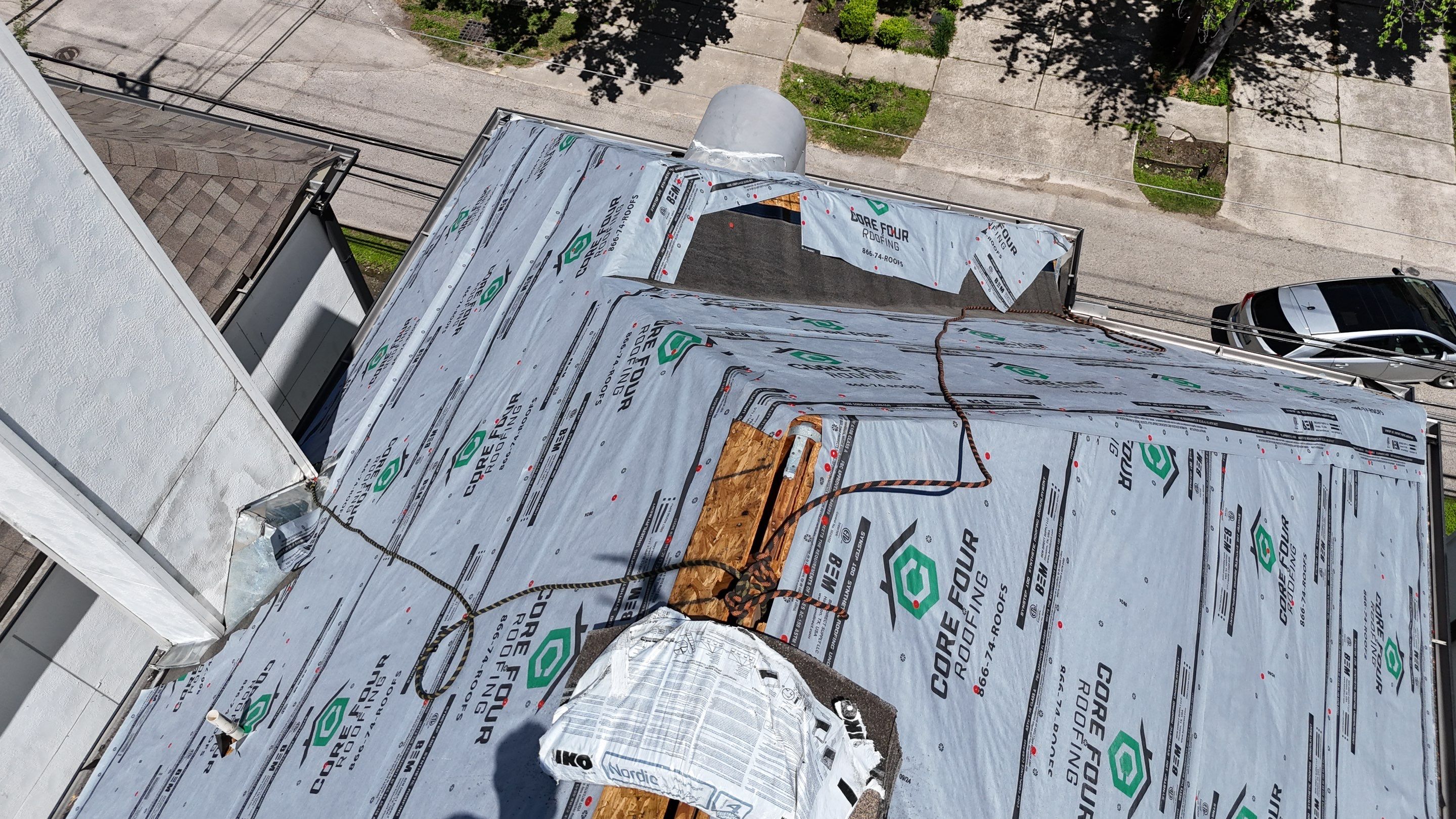Roof Replacement using IKO Nordic in the Heights! by Core Four Roofing