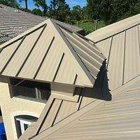 24ga 1.5" Snap-Lock Sierra Tan by Total Roofing System The Metal Roof Experts