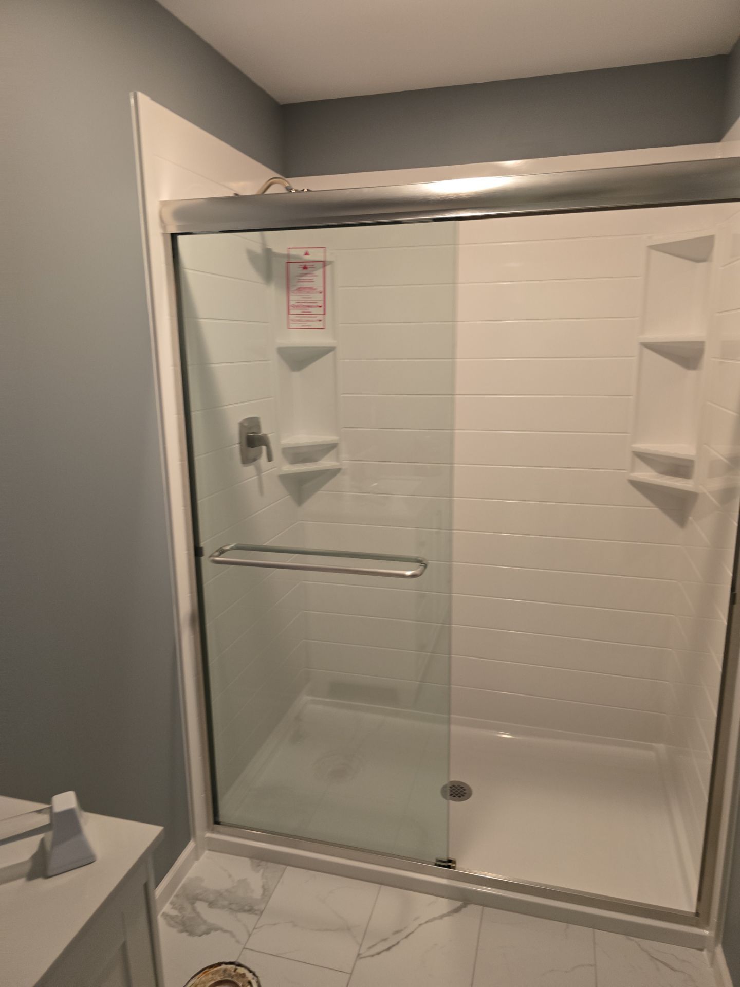 Bathroom Remodel using Onyx by The Shower Company
