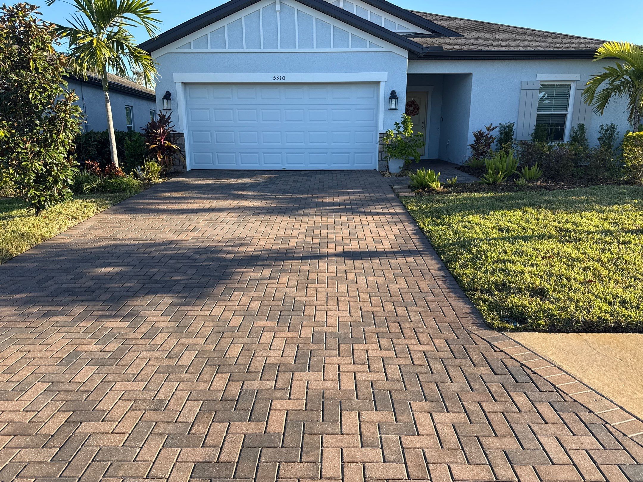 Paver Driveway Cleaning & Sidewalks in Trevesta Palmetto FL by Sunshine AquaWash
