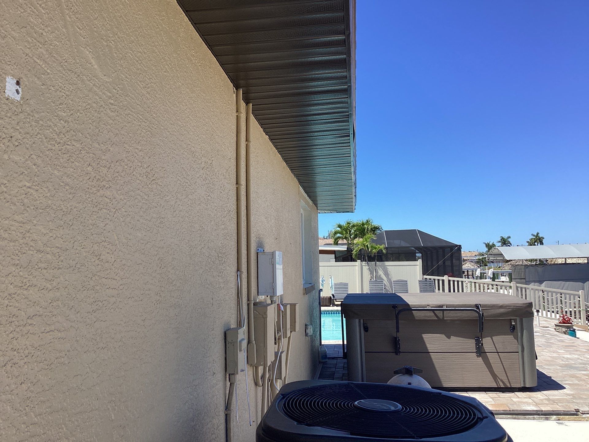 Musket Brown Gutter Installation and Soffit Fascia in Cape Coral FL by Gutter Professors
