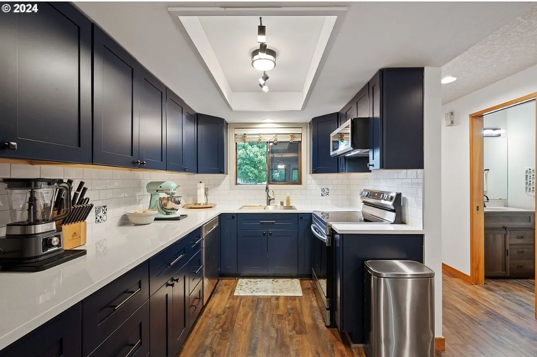 outdated Kitchen to a modern and simplistic kitchen area by Crm Services Llc