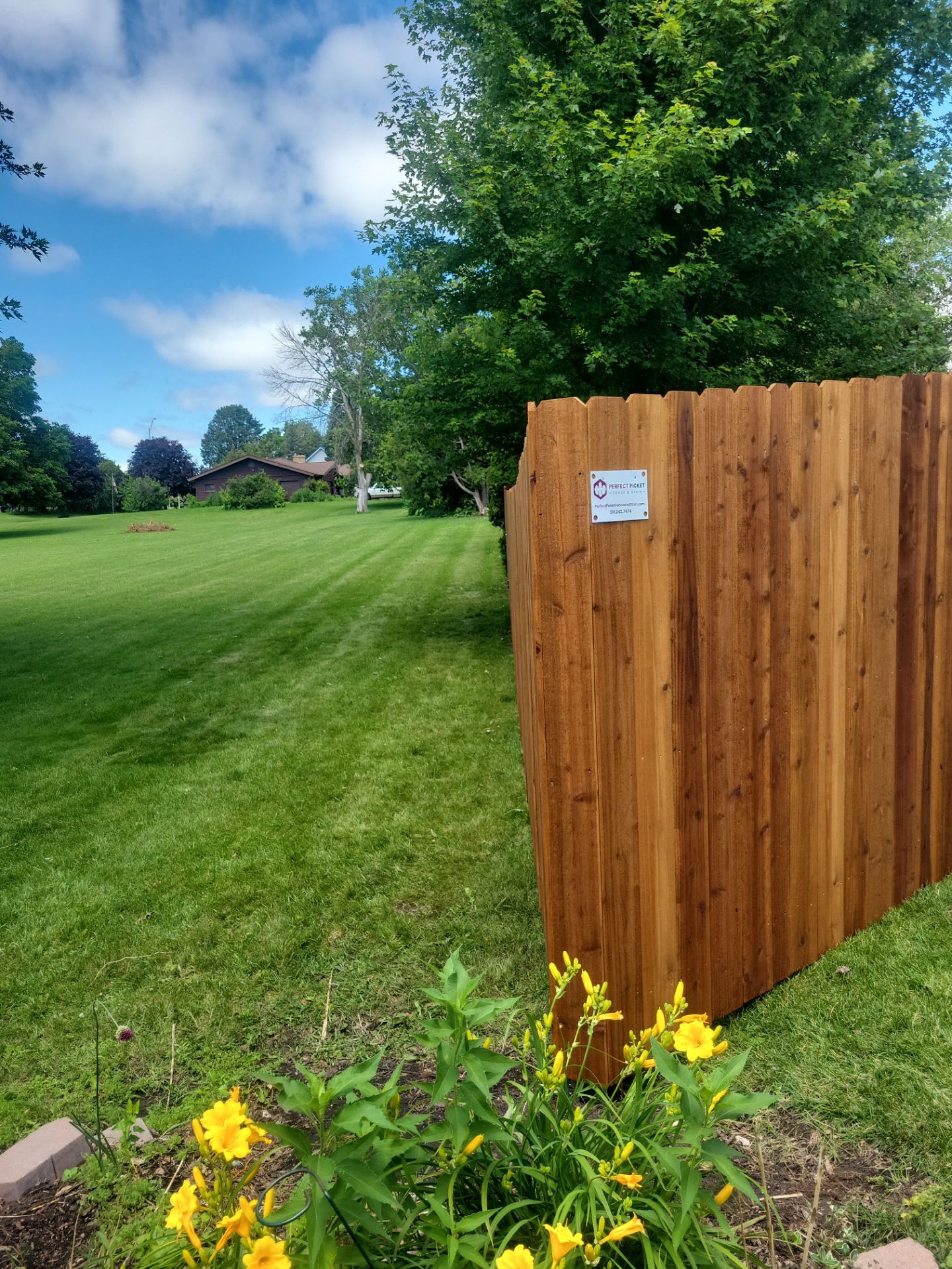 Project in Cedar by Perfect Picket Fence and Stain