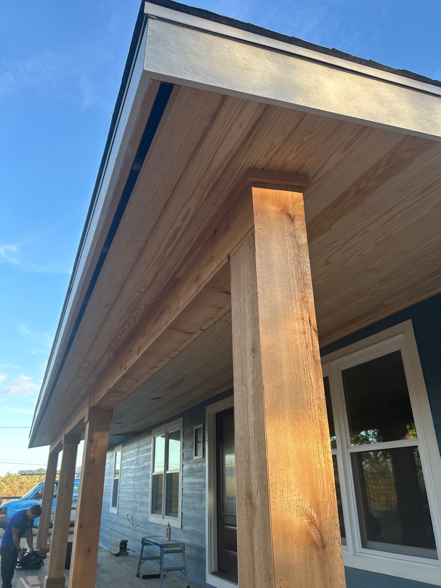 Customized Cabin by Bayfront Roofing and Construction