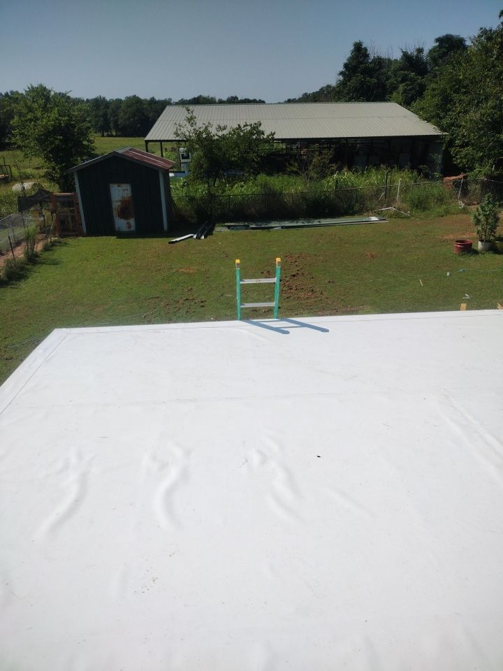 Residential Flat Roof Replacment: IB PVC by Hostetler Roofing