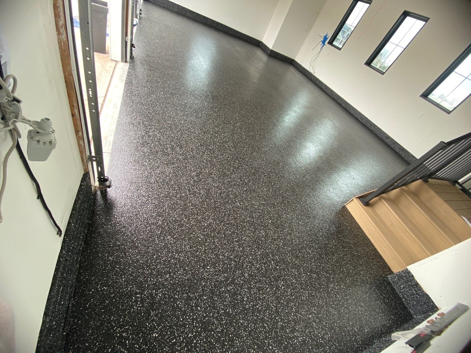 Midnight Metallic Black by Granite Garage Floors