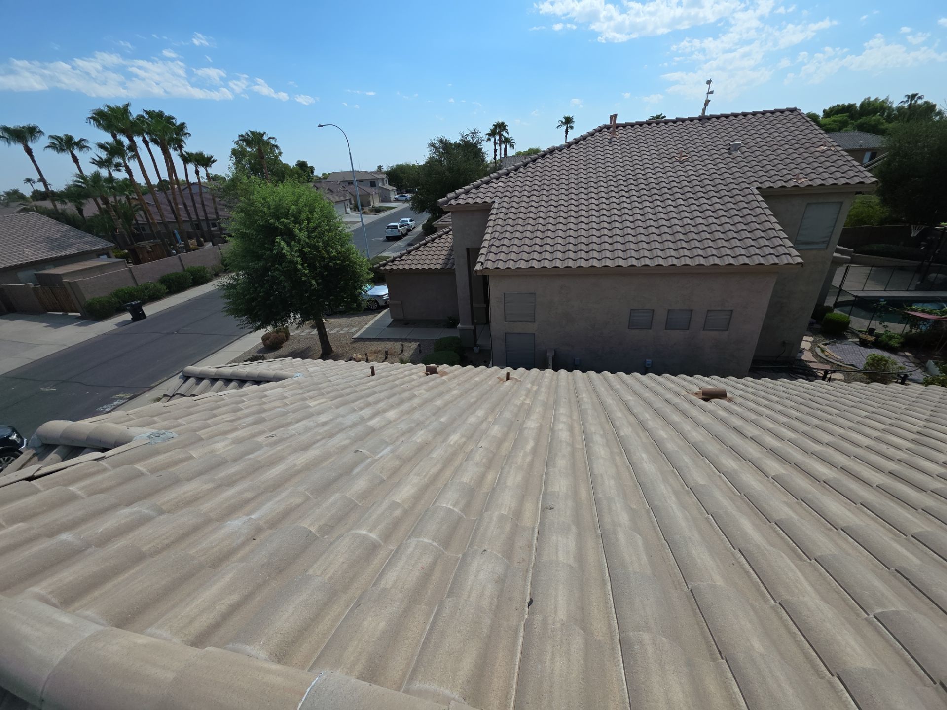 New tile reset for this beautiful home in Chandler by Weather-Tite Roofing