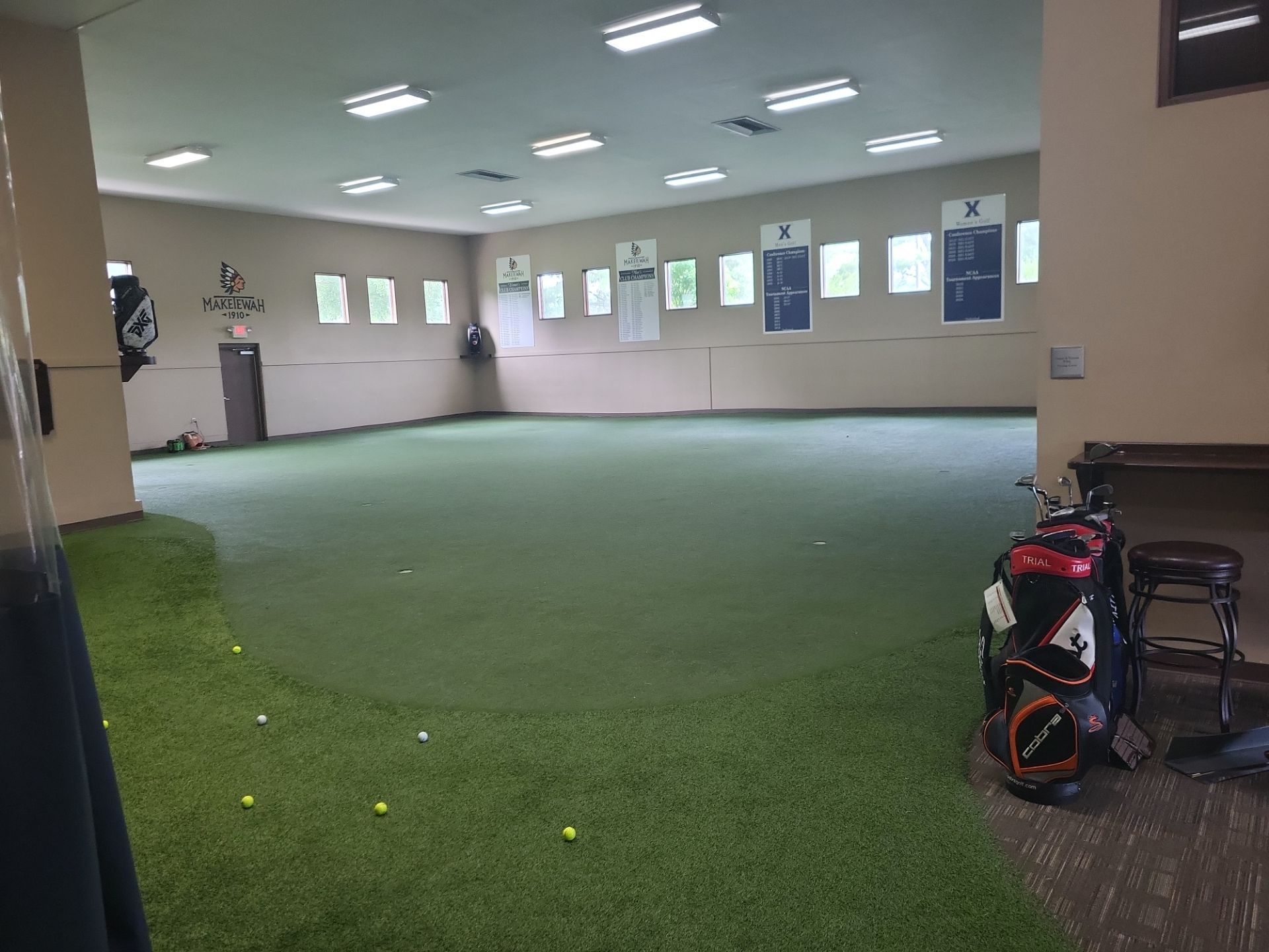 Indoor Training Facility at Maketewah Country Club by Southwest Greens Midwest