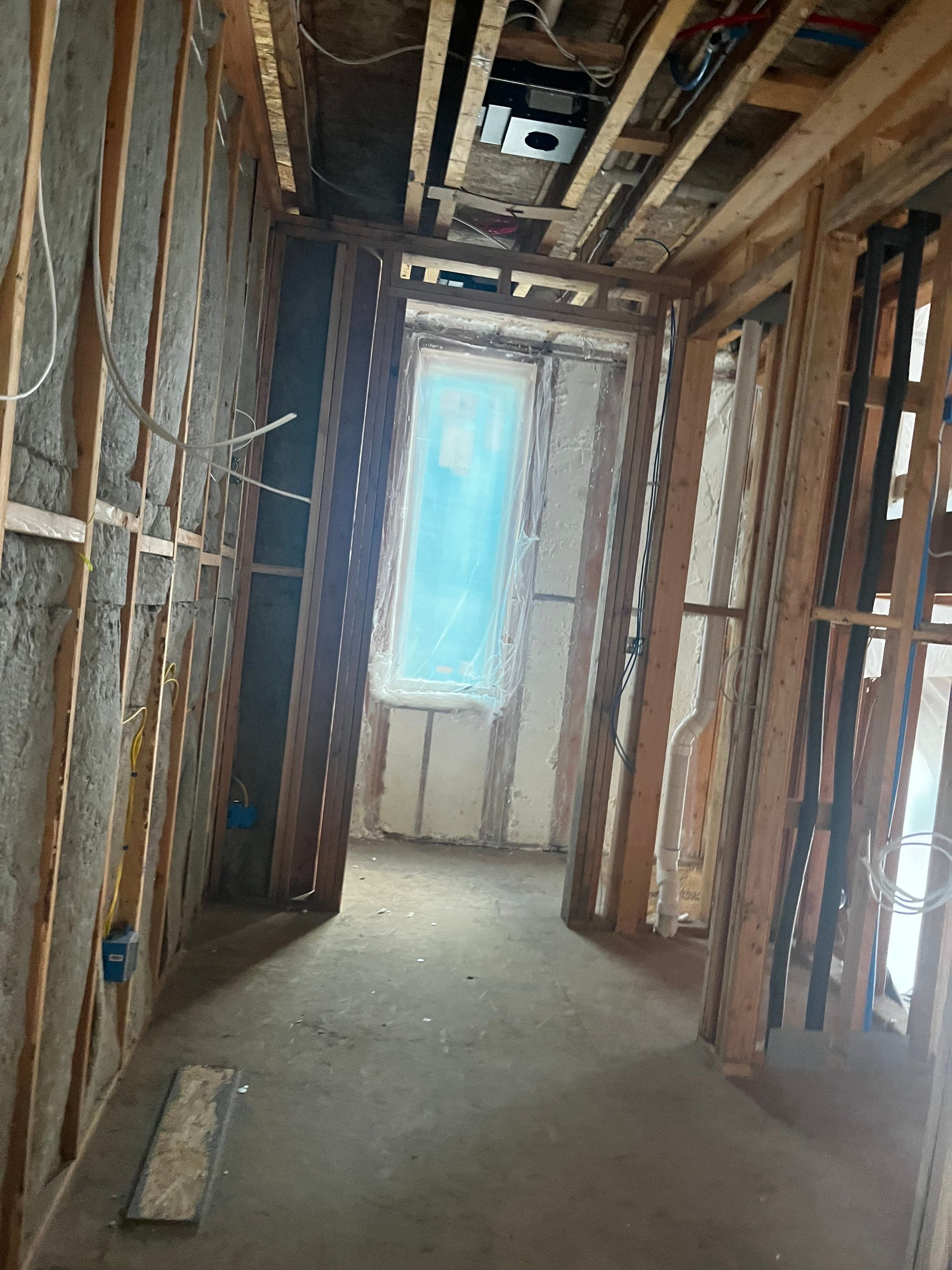 New Home Construction using open cell spray foam by NYS Foam & Energy