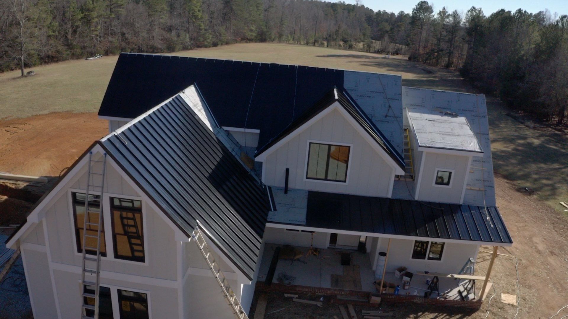 Custom Home Metal Roof Installation by Just In Time Roofing and Restoration