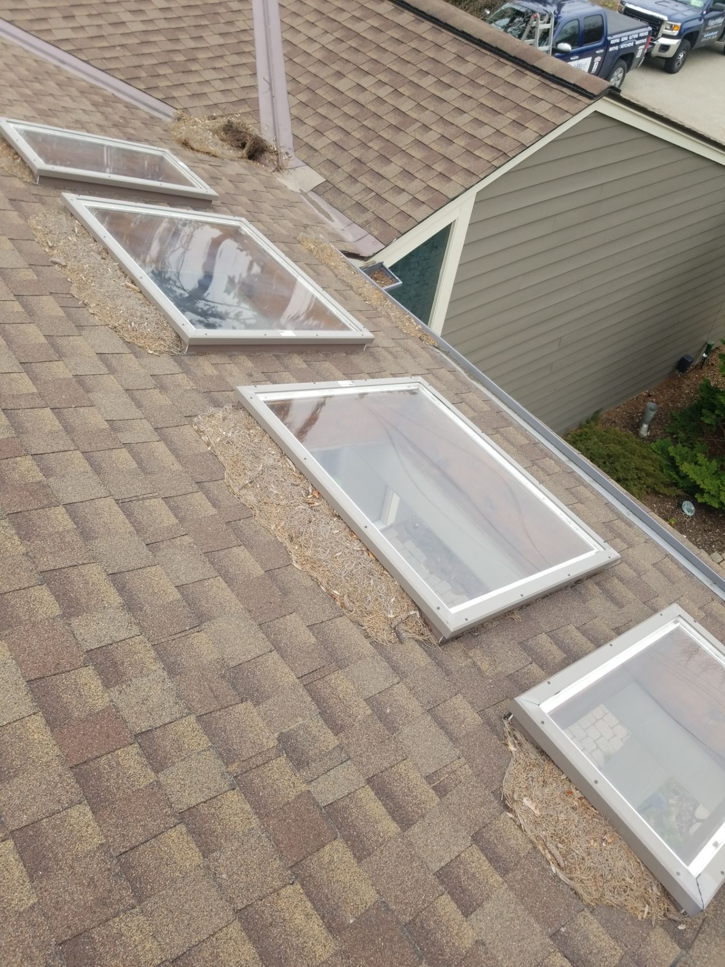 Velux Skylights, GAF Roofing, Front Porch Overhang by Northwest Construction
