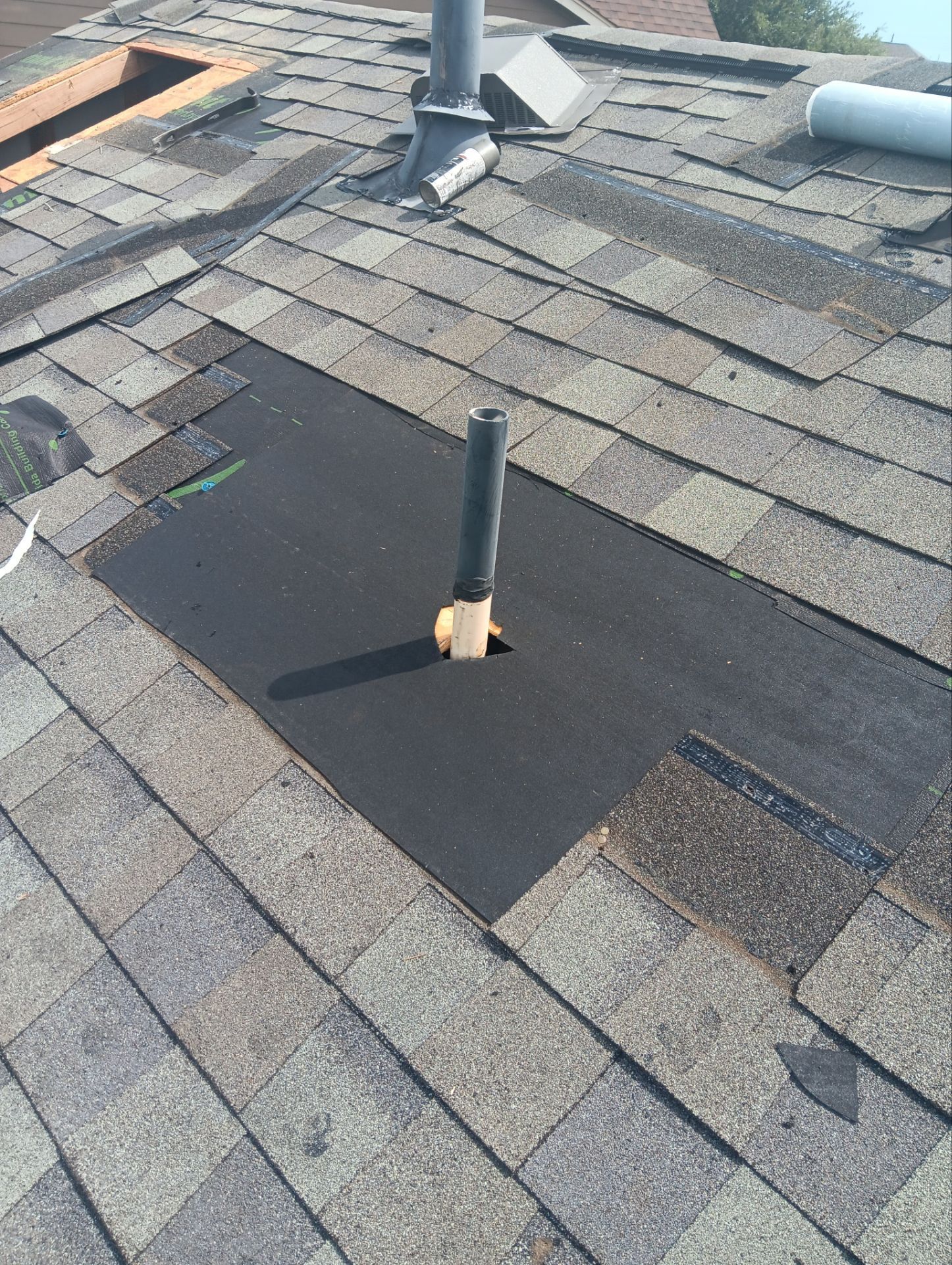 Hail Damage using Owen's Corning Duration (Lifetime) Shingles by Roof Repair Company