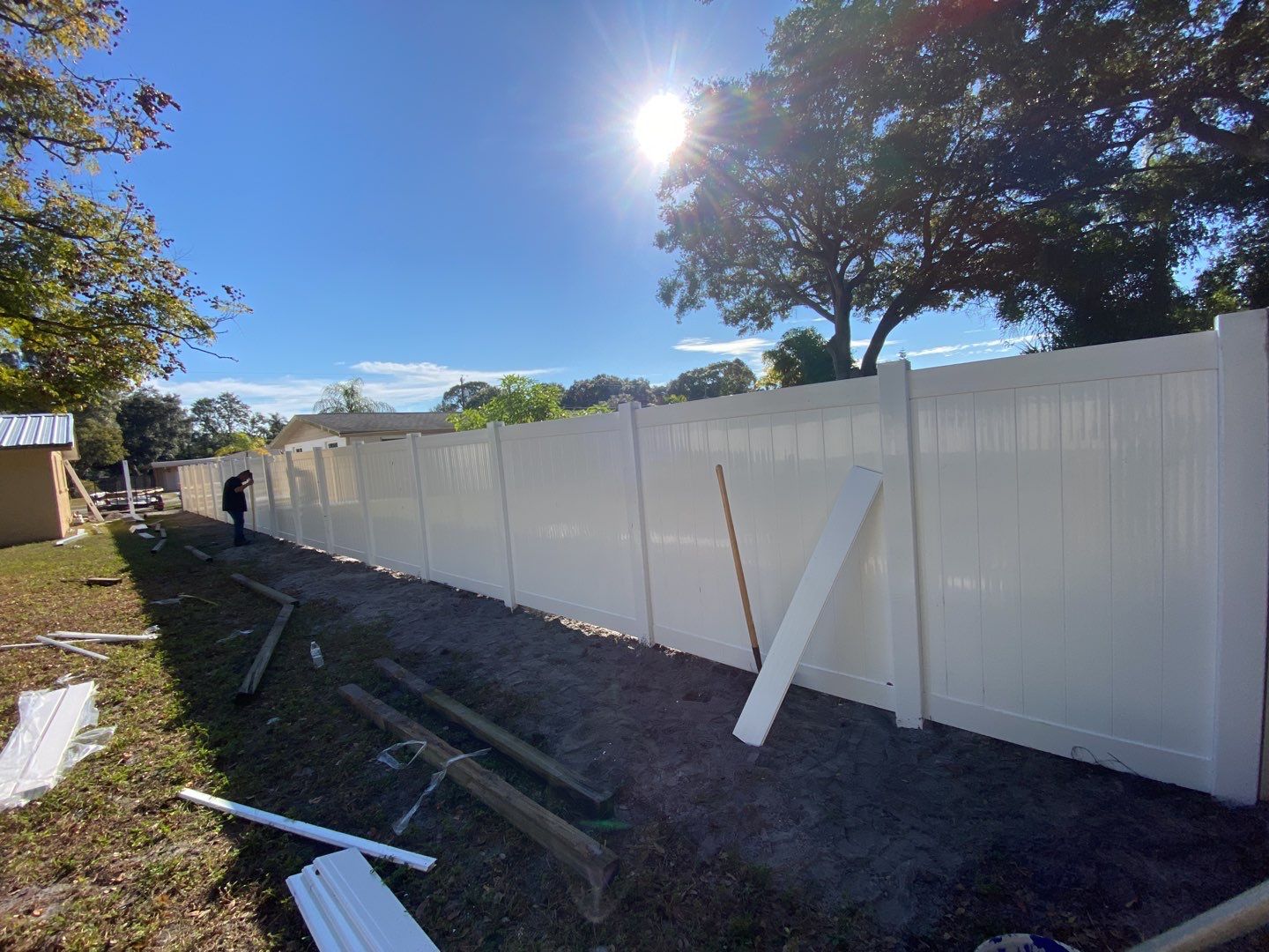 Sarasota, FL 6 ft. Tall White Privacy Fence  by Asap fence and gates, LLC