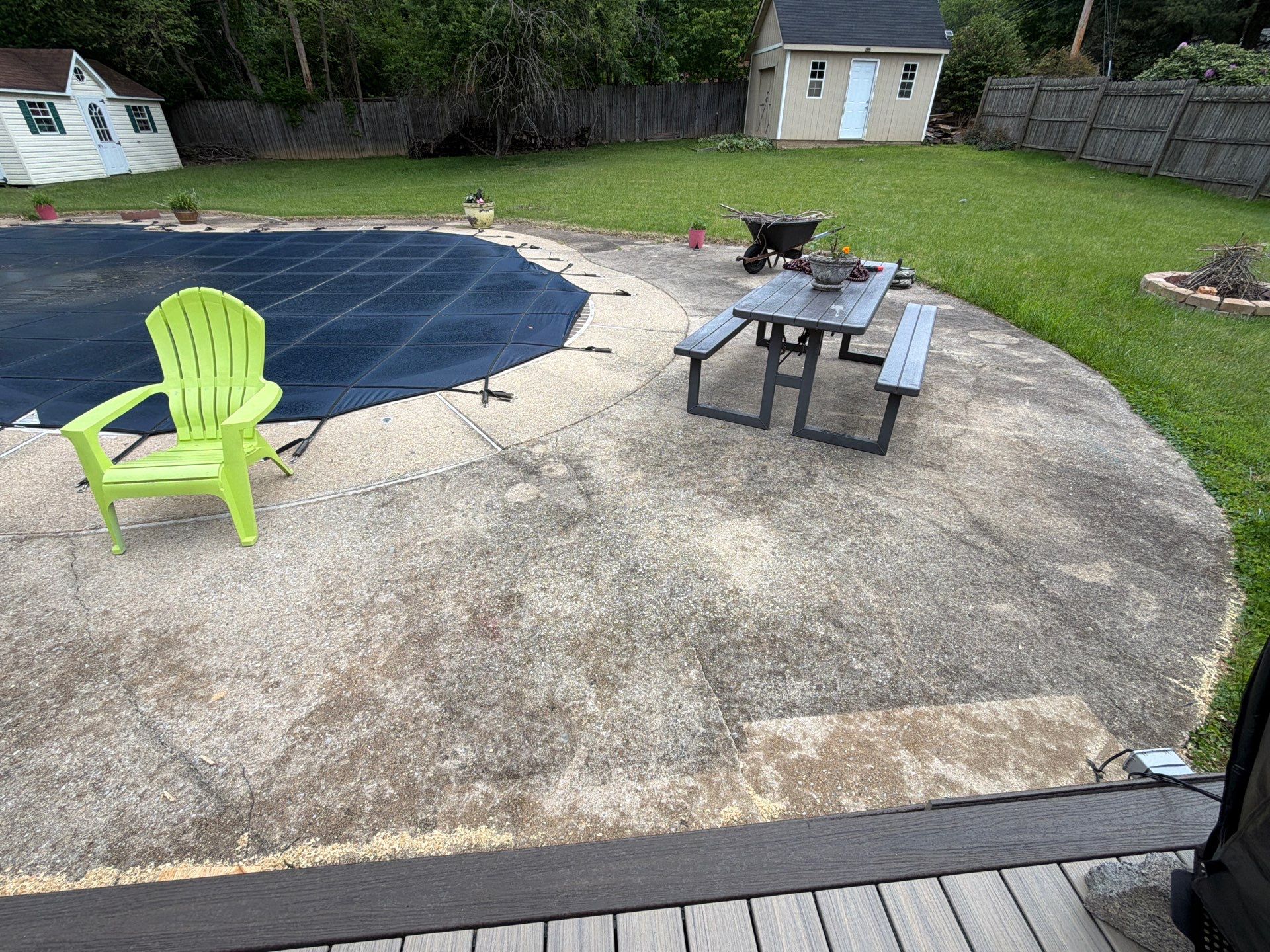 House and Pool Concrete Washing Services In Ellicott City by Baltimore Pressure Washers Inc.