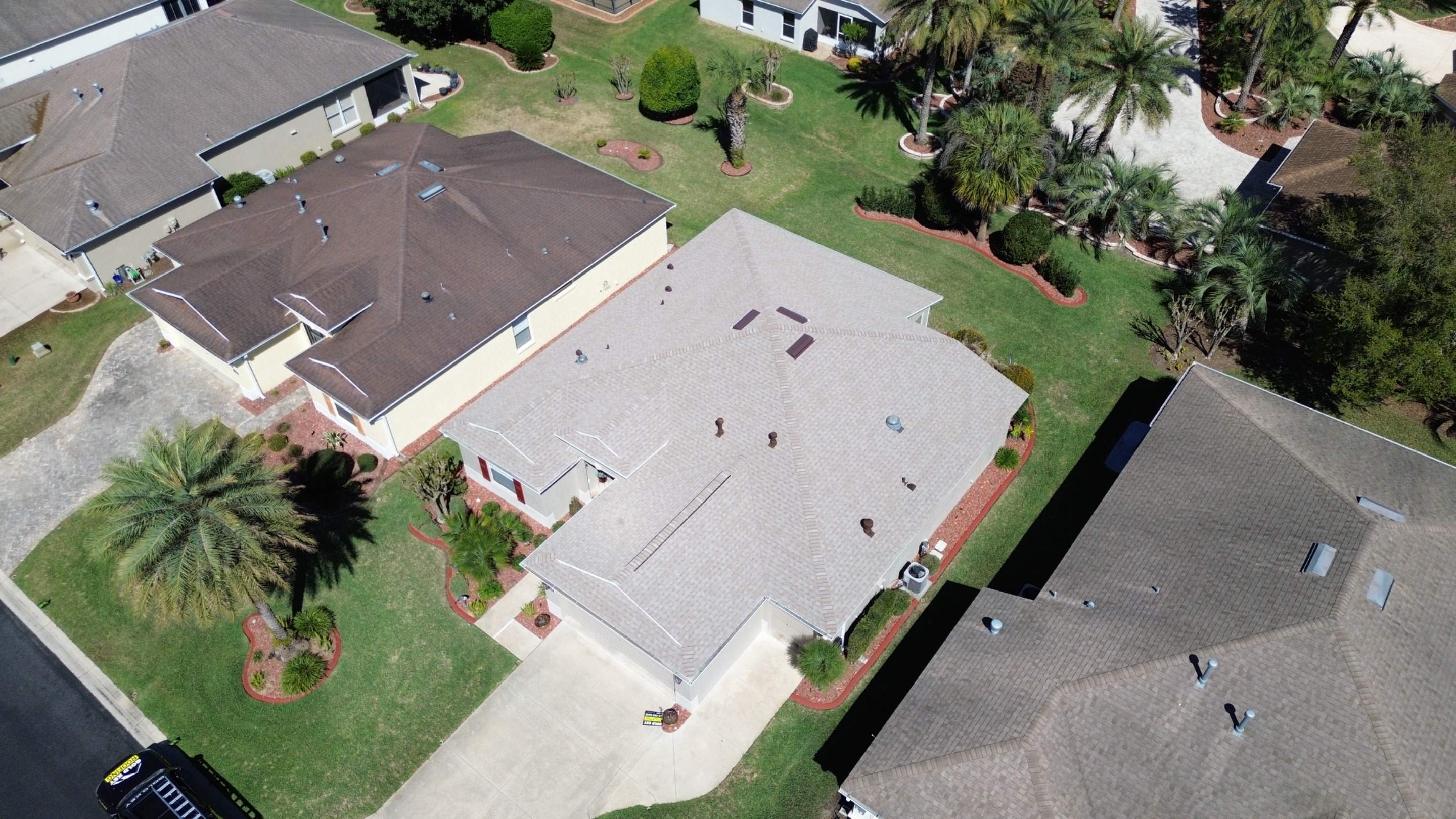 Residential Shingle reroof in Ocala FL by Gold Key Roofing
