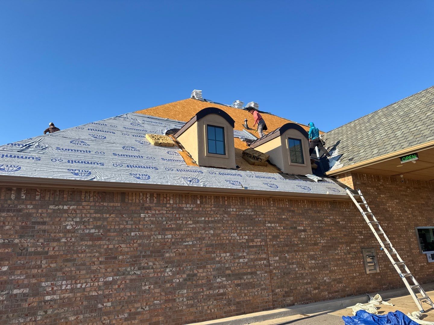 Bank Reroof by Castillo Roofing