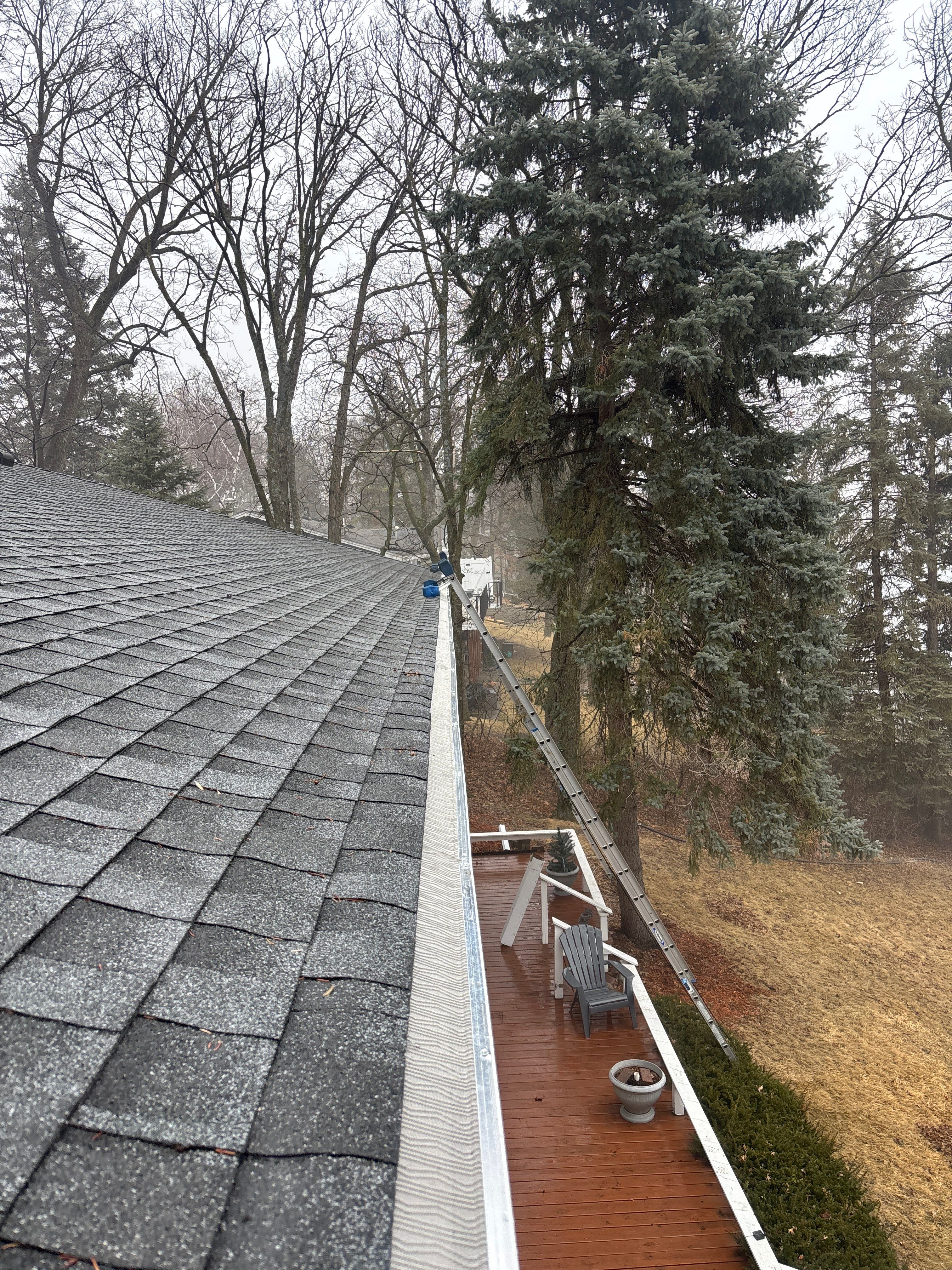 Seamless Gutter Installation and Leaf Blaster Pro Protection in South Haven by Next Level Seamless Gutters / Exteriors Inc.