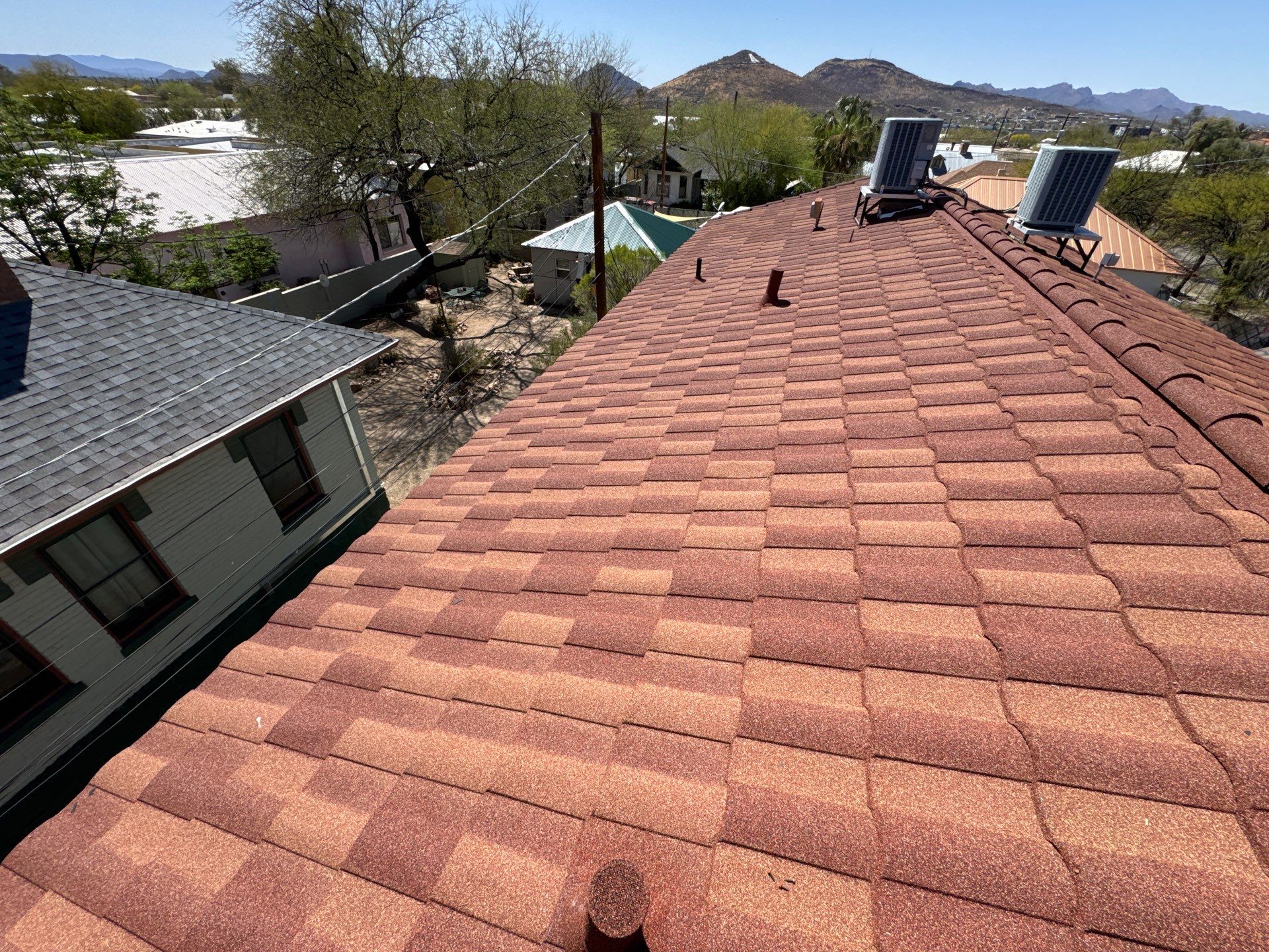 Rustic Red Stone Coated Steel by Reimagine Roofing