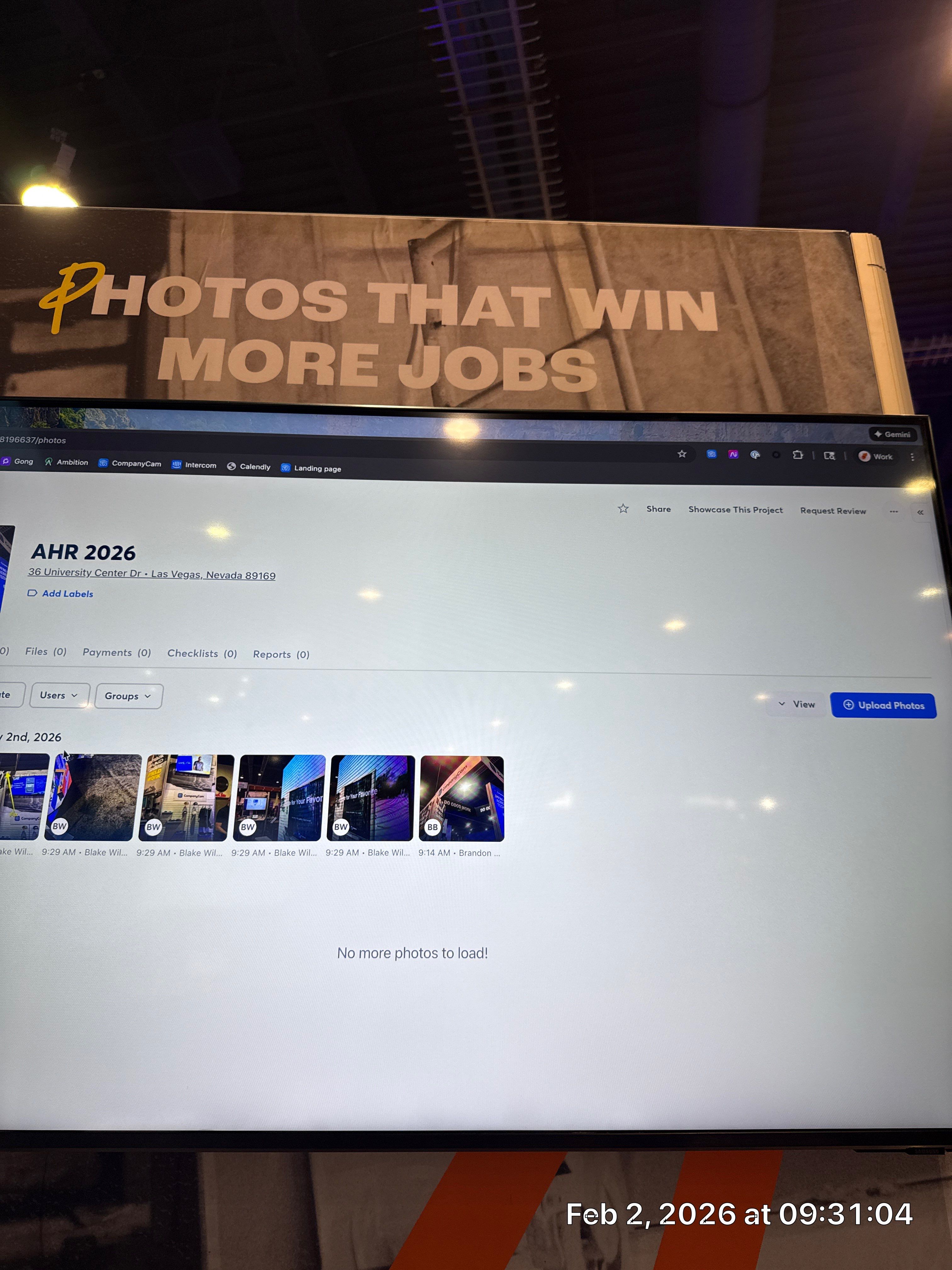 AHR 2026 by CompanyCam Sales Demo