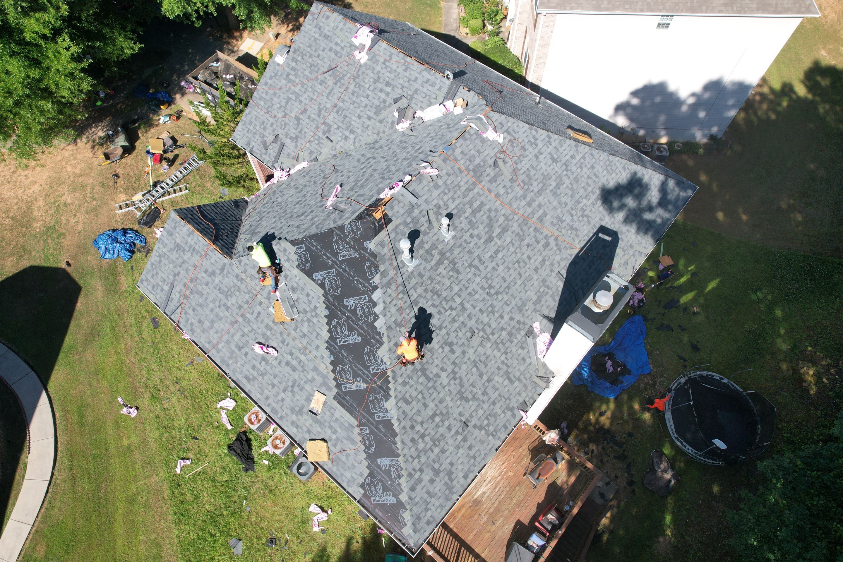 Residential Roof Replacement using Owens Corning Estate Gray by Inspector Roofing and Restoration