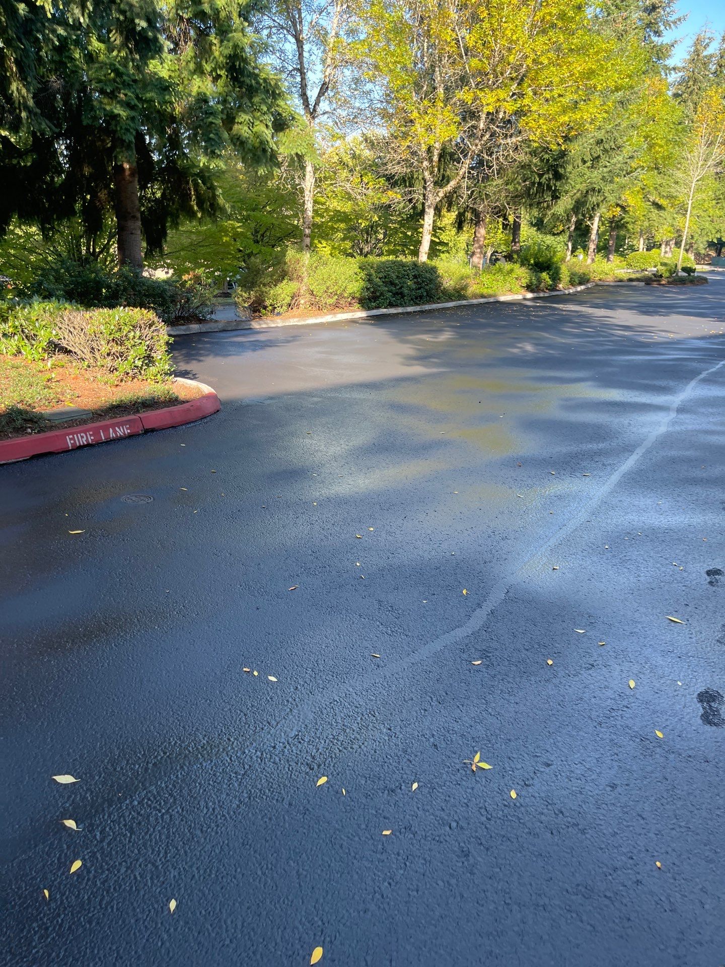 Kidder Matthews | Parking Lot Sealcoating & Striping with Concrete Curb & Patch Repairs  by Jireh Asphalt & Concrete Inc 