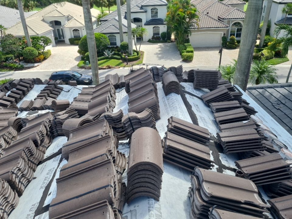 Residential Roofing Installation using Eagle Roofing Tile by BLUES BROTHERS ROOFING