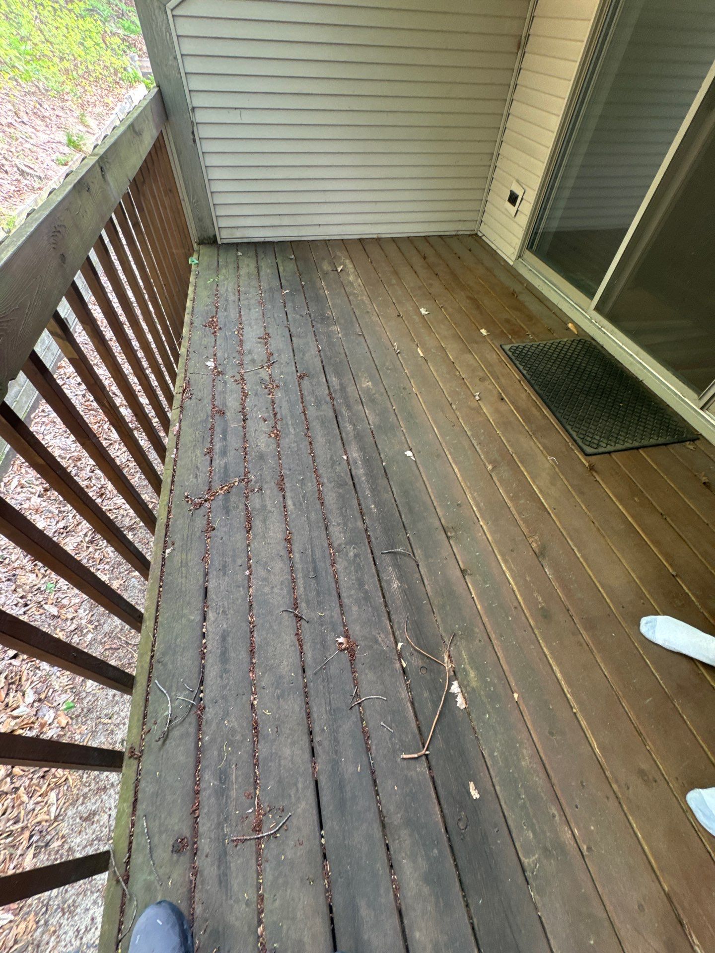 Elevated Wood Deck Restoration and Staining in Spring Lake by Gordon Painting