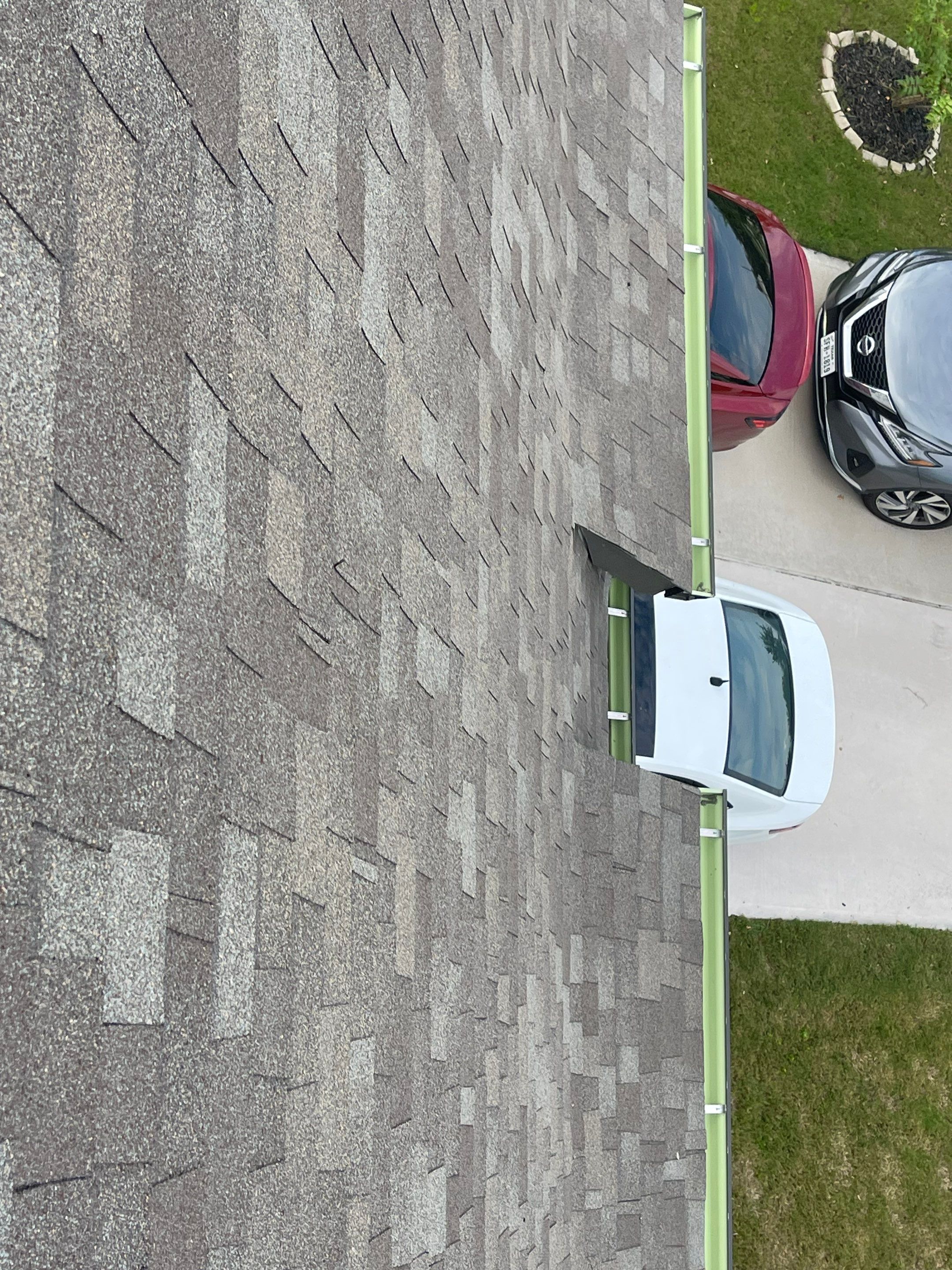 Hail Damage using Owen's Corning Duration (Lifetime) Shingles by Roof Repair Company
