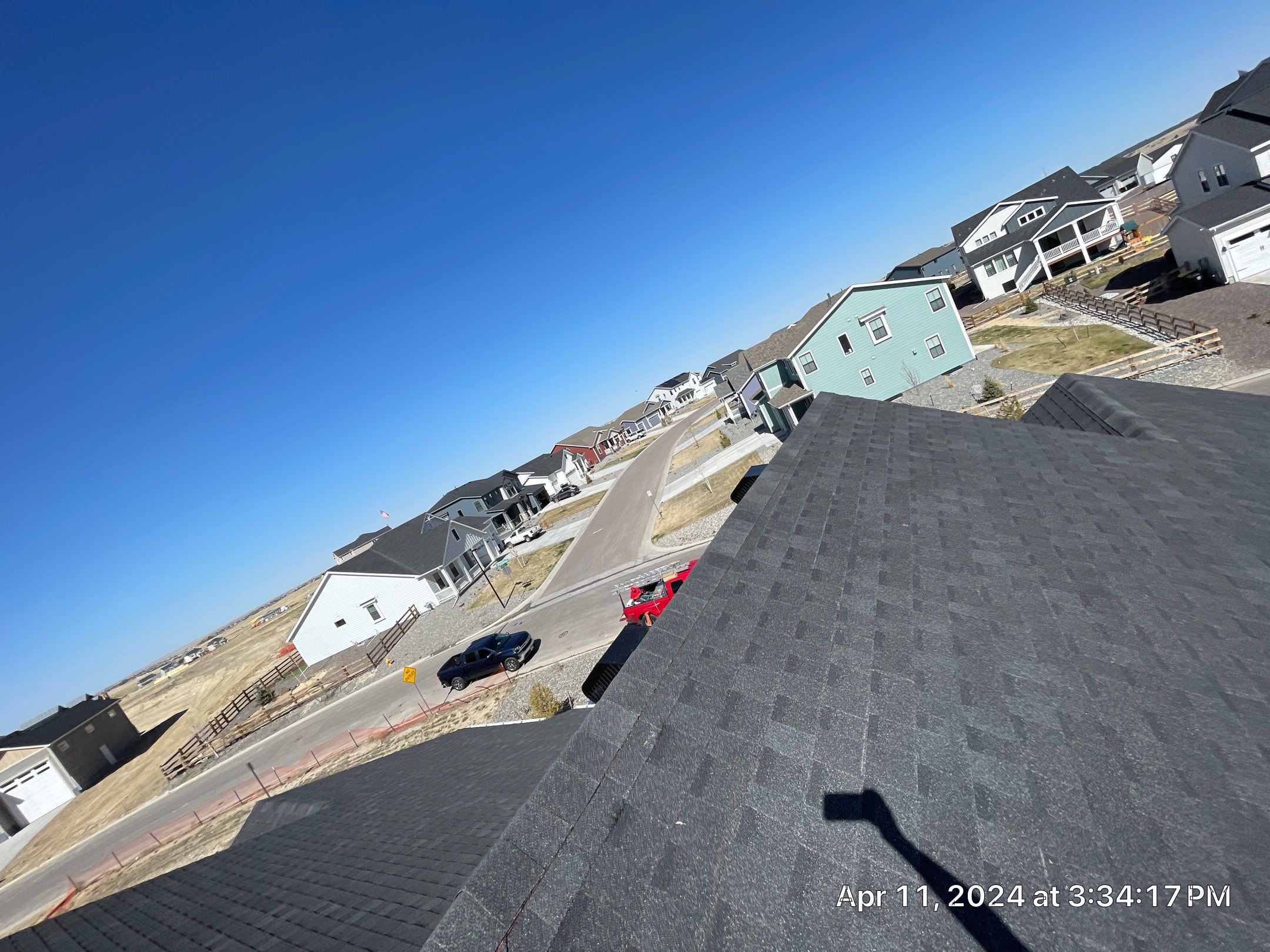 Residential Roofing Installation using Atlas Pinnacle Impact Black Shadow by Blue Peaks Roofing LLC 
