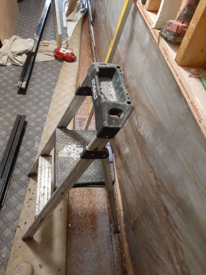 Exterior Deep Waterproofing System with Wall Push Back and Steel Beams Reinforcement by Toledo Basement Repair