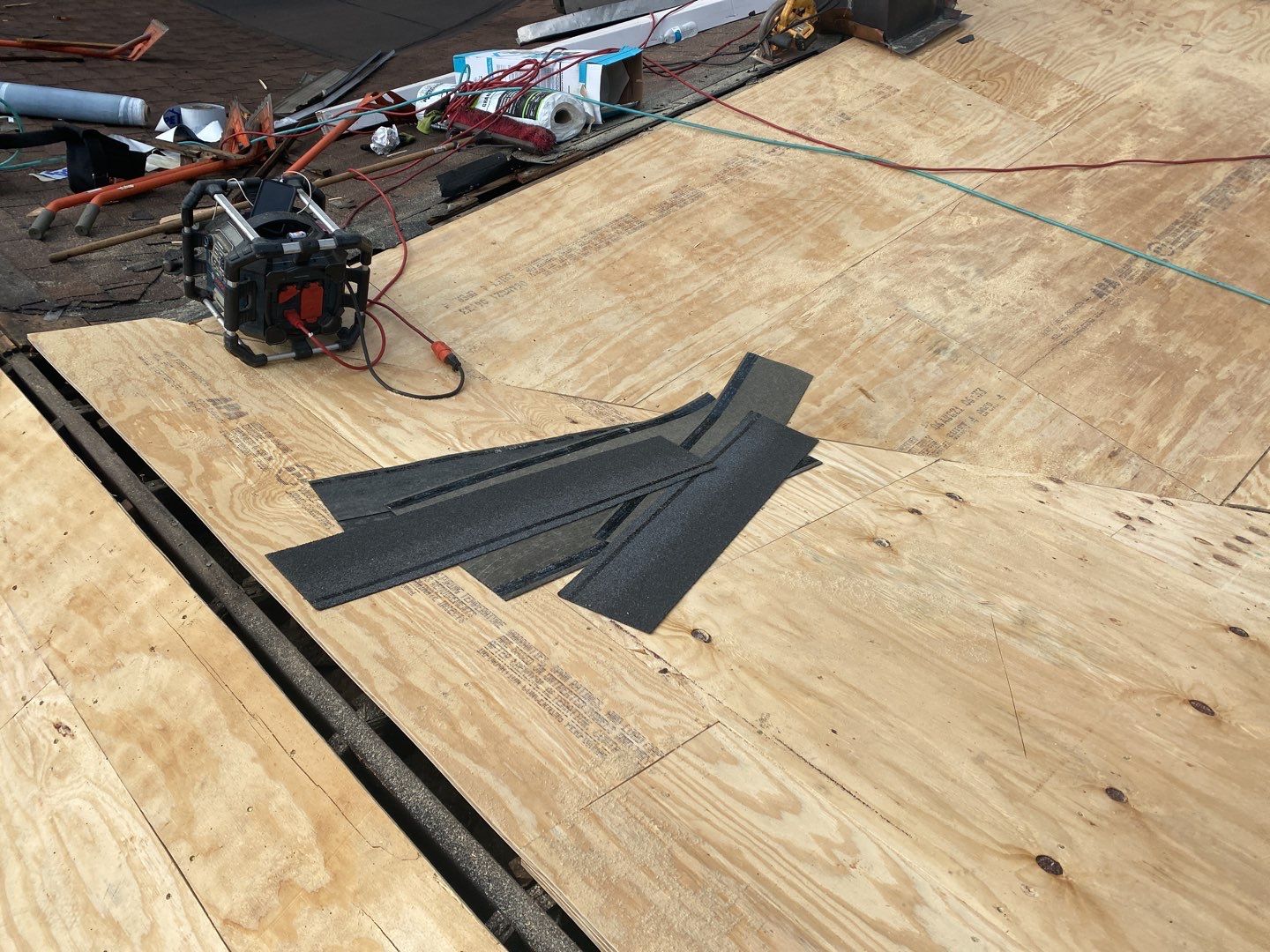 Residential Roofing Installation using Owens Corning Duration Brownwood by A Plus Exterior