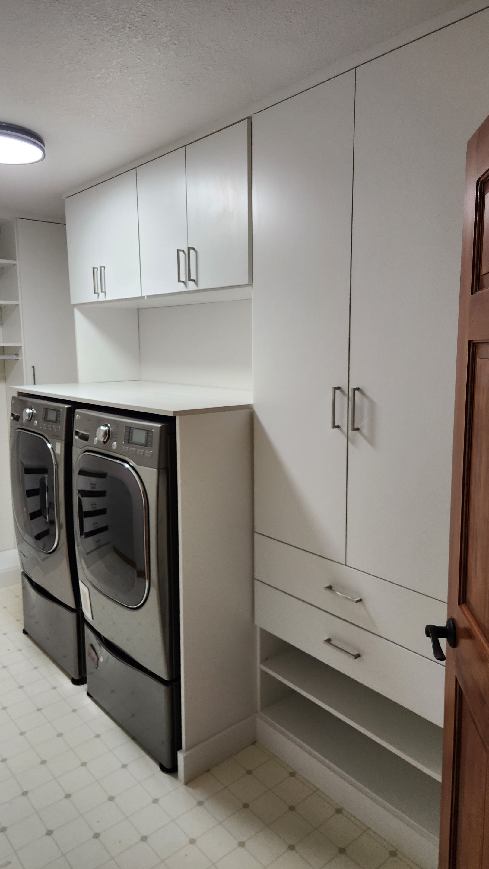 Longmont Laundry Room in SuperLam White by Concept 32, Inc.