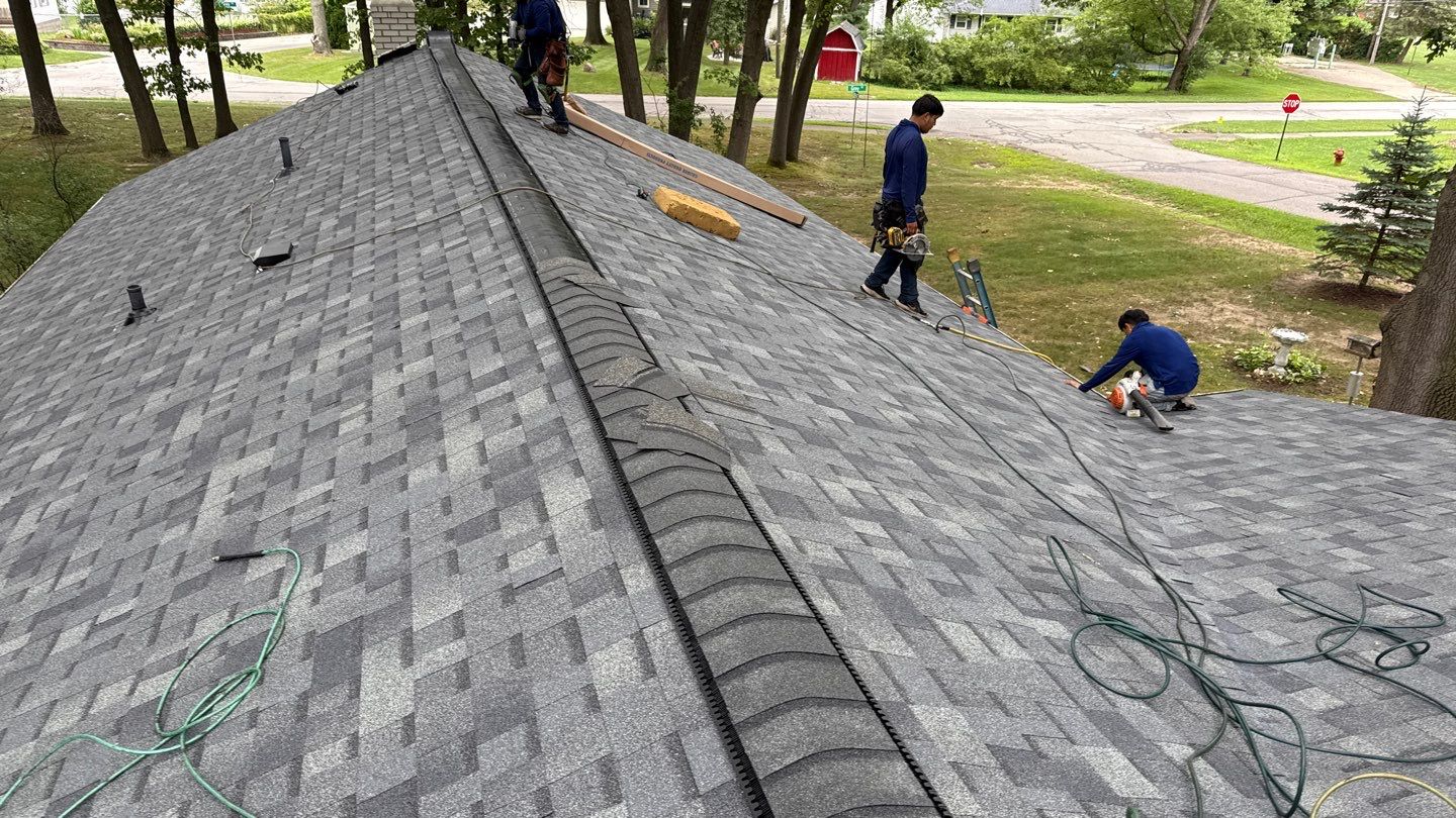 Roof Replacement using Owens Corning Estate Gray by 180 Contractors