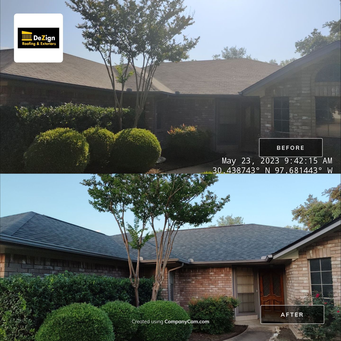 Residential Roofing Installation using IKO Dynasty Granite Black by DeZign Roofing & Exteriors