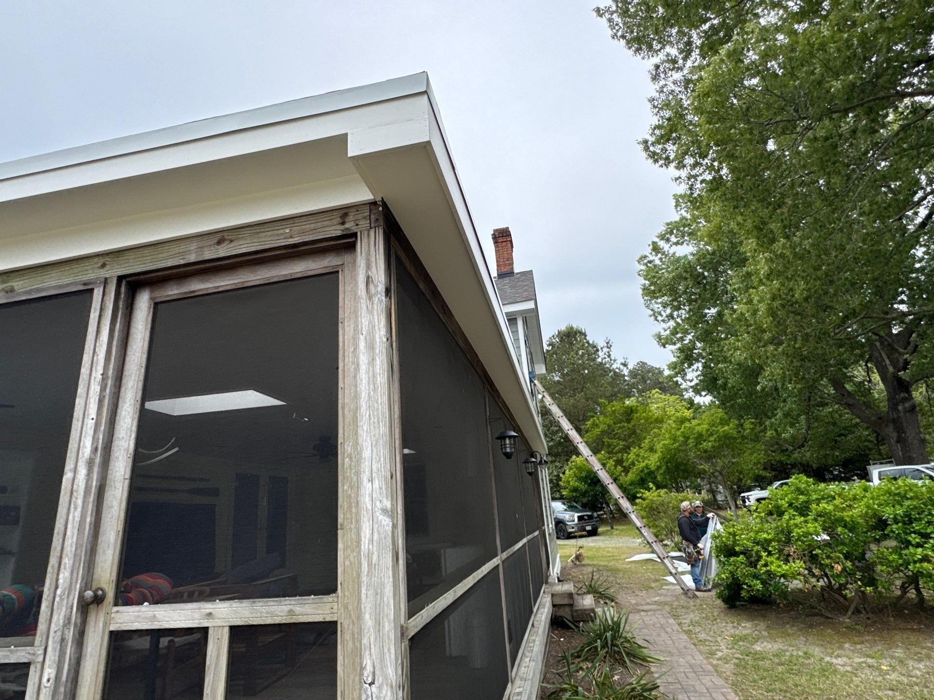 Waterfront Exterior Renovation in Port Haywood by Cade Construction