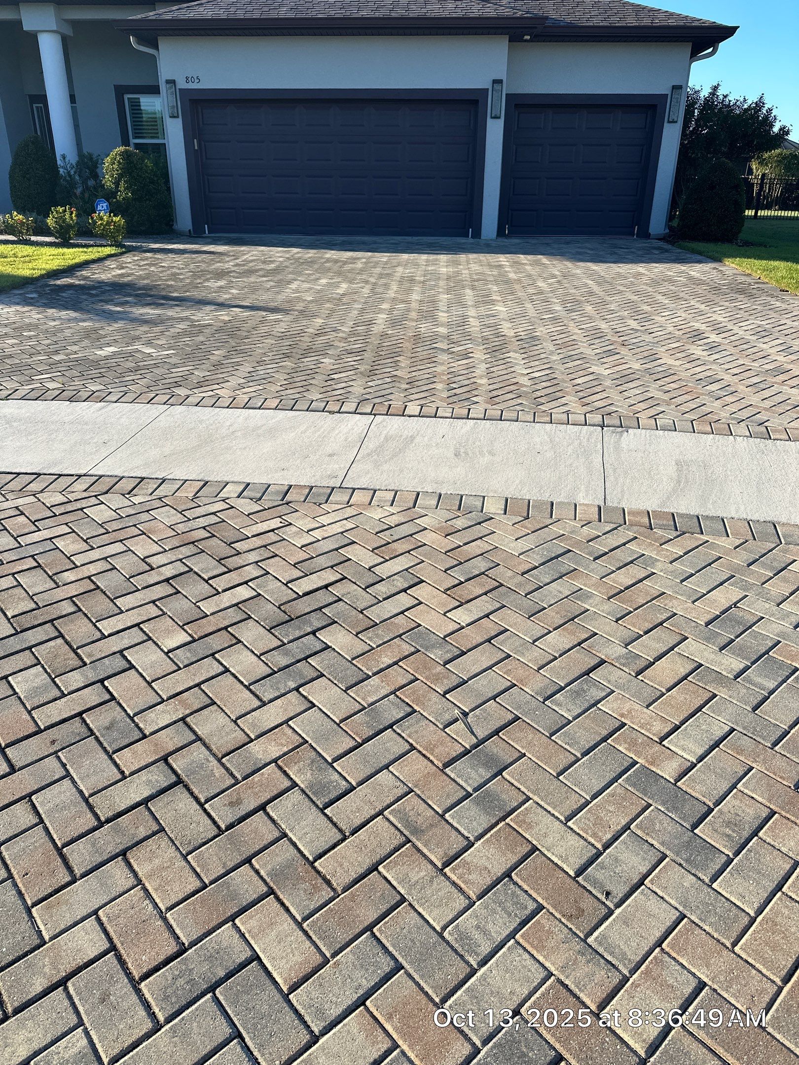 Residential Paver Sealing for Driveway and Pool Deck in La Paloma Sun City Center by Supreme Paver Experts