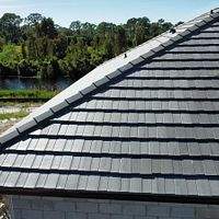 Westlake Plantation Slate Like Smoke Black Antique  by Total Roofing System The Metal Roof Experts