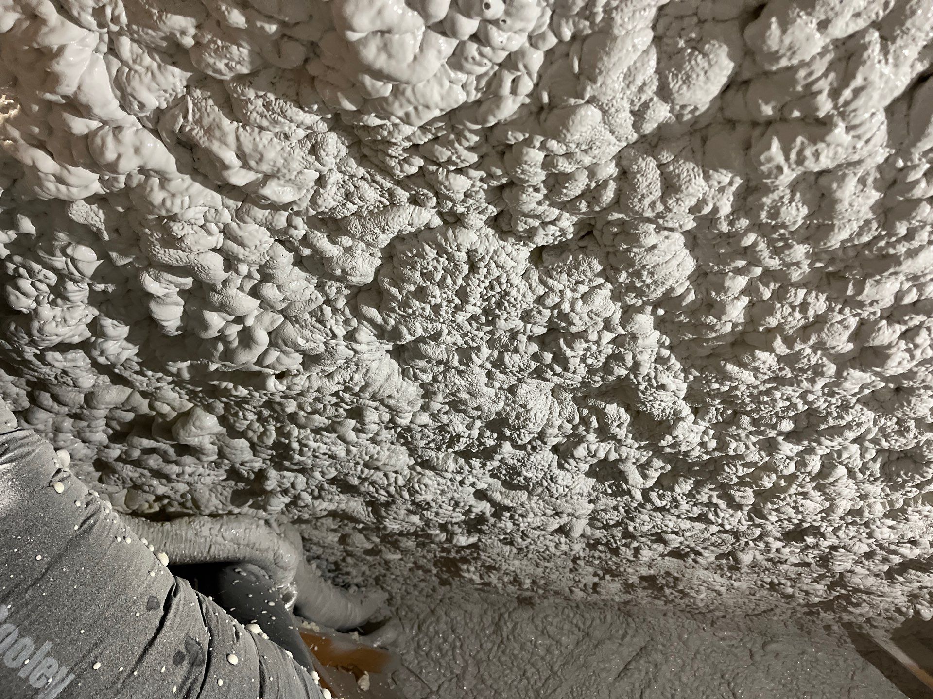 Attic Insulation using open cell spray foam by NYS Foam & Energy