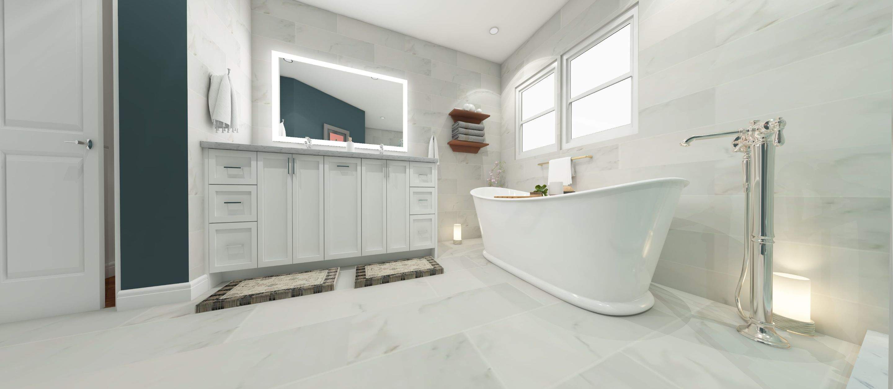 Bathroom Remodel using Tile by Home Concepts Construction