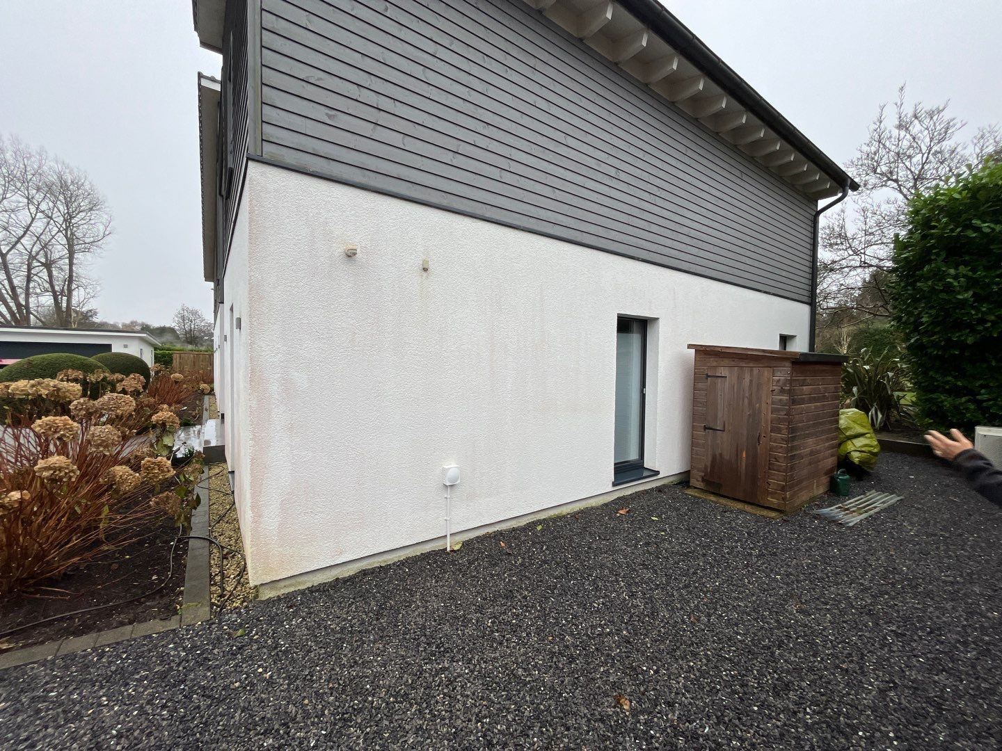 Render Clean using Pureseal Biocide - Solar Panel Clean by Ges Exterior Cleaning ltd