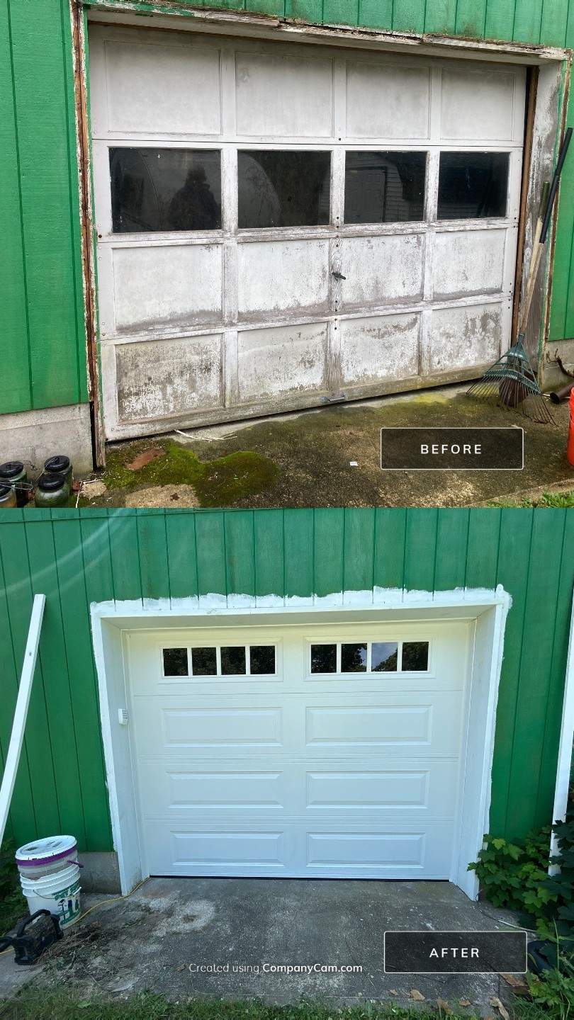 Reliable Garage Door Upgrade with Amarr Lincoln Collection by DiGiorgi Roofing and Siding Inc