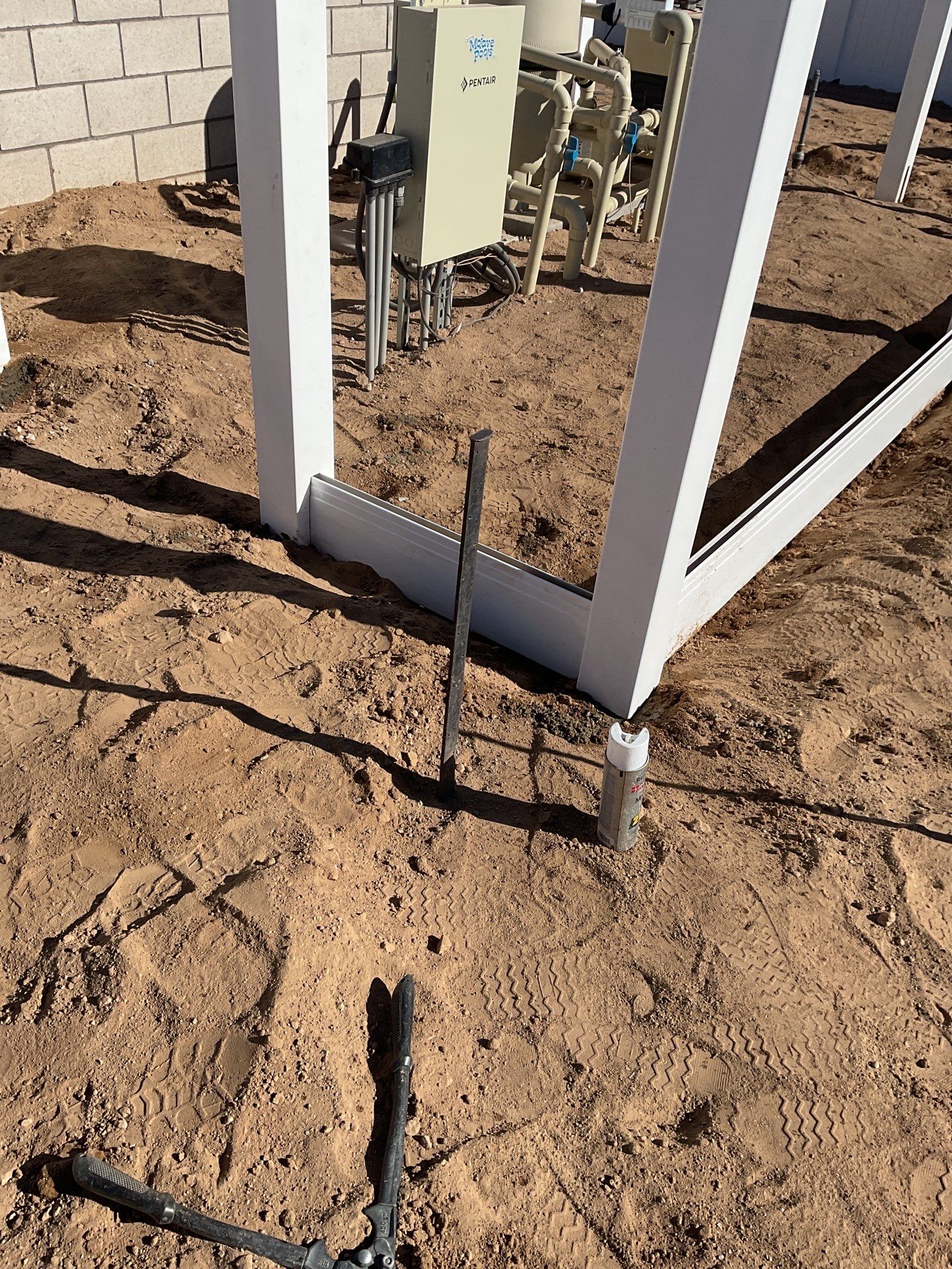 Fence Installation using Vinyl by Fence Guys Inc. 