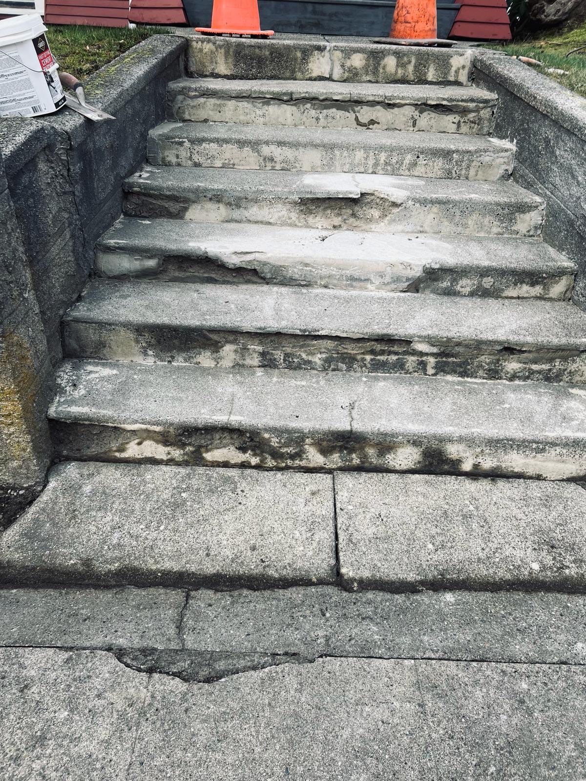 Resurface steps  by Jireh Asphalt & Concrete Inc 