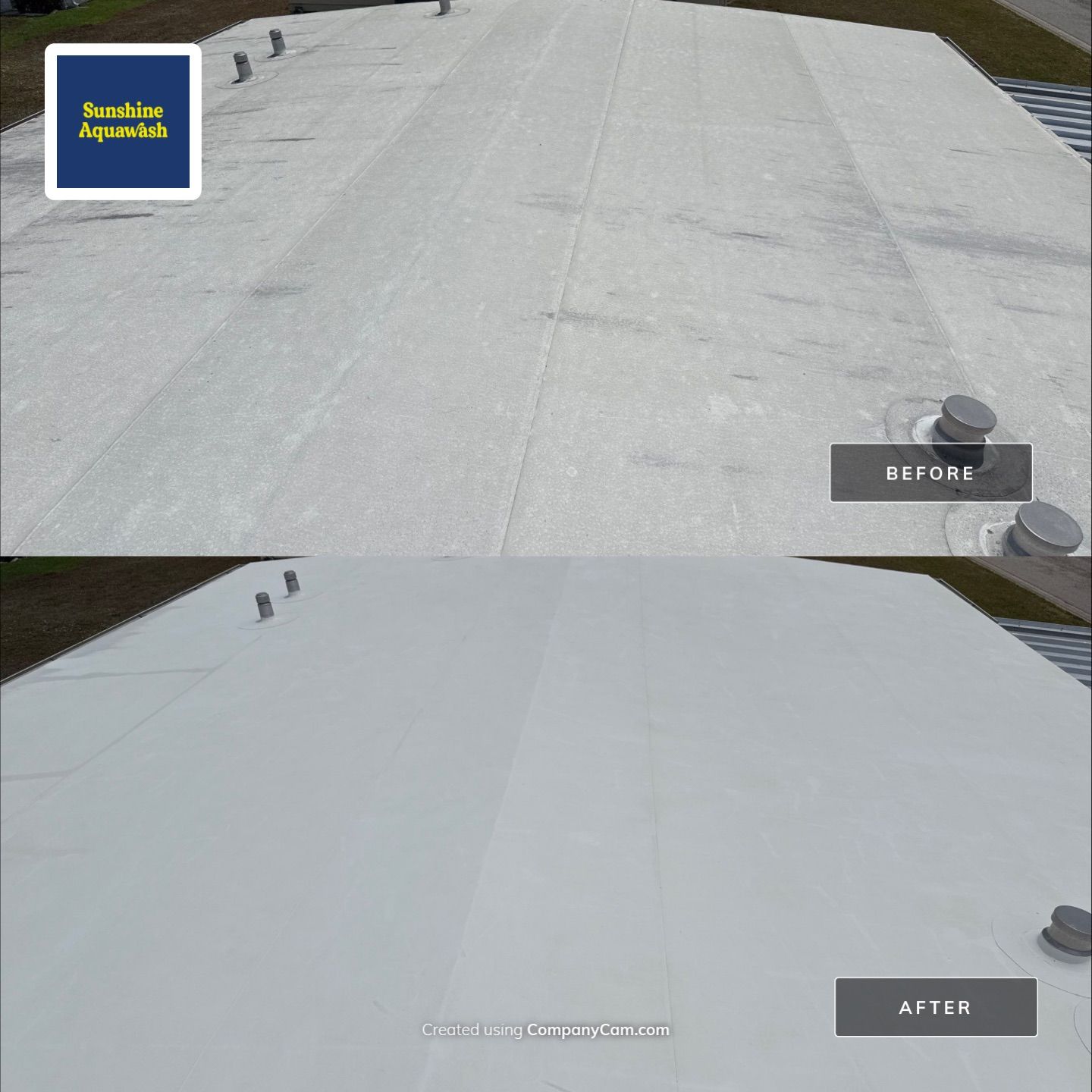TPO Roof Cleaning in Shadow Brook Mobile Home Park – Palmetto, FL by Sunshine AquaWash
