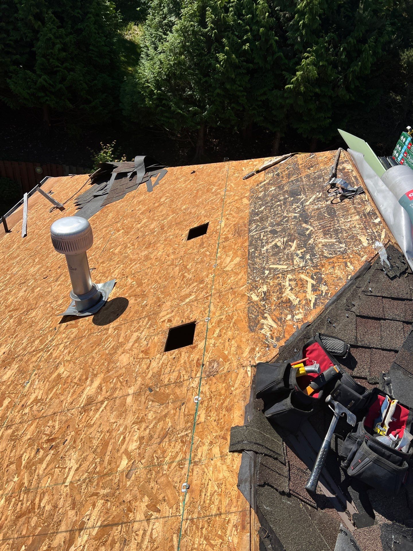 Residential Roofing Installation using GAF UHDZ Shingles by Roofing Formula LLC